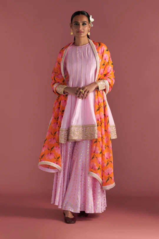 Details more than 248 baby pink sharara suit super hot