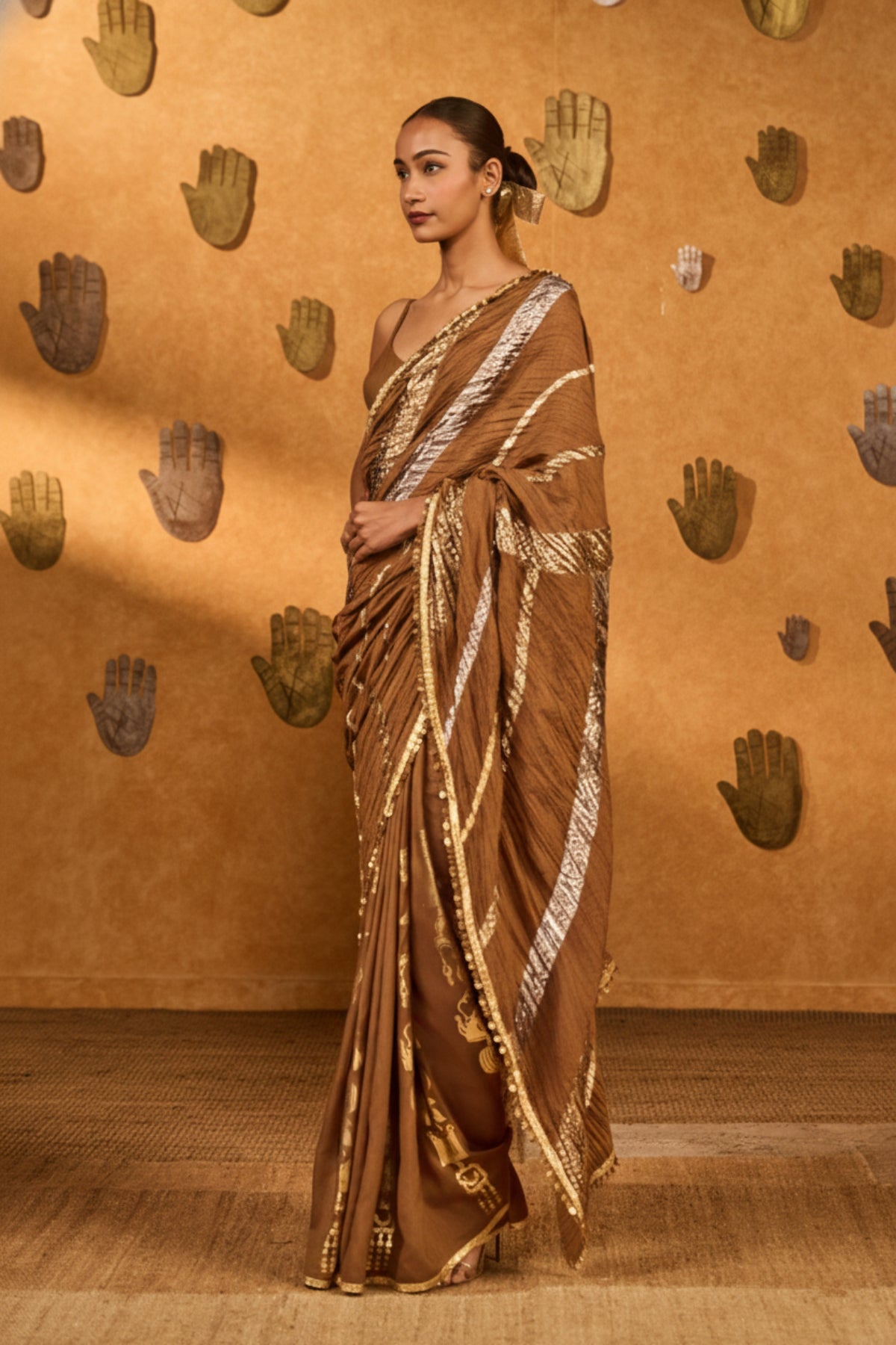 Mocha Lampi Saree