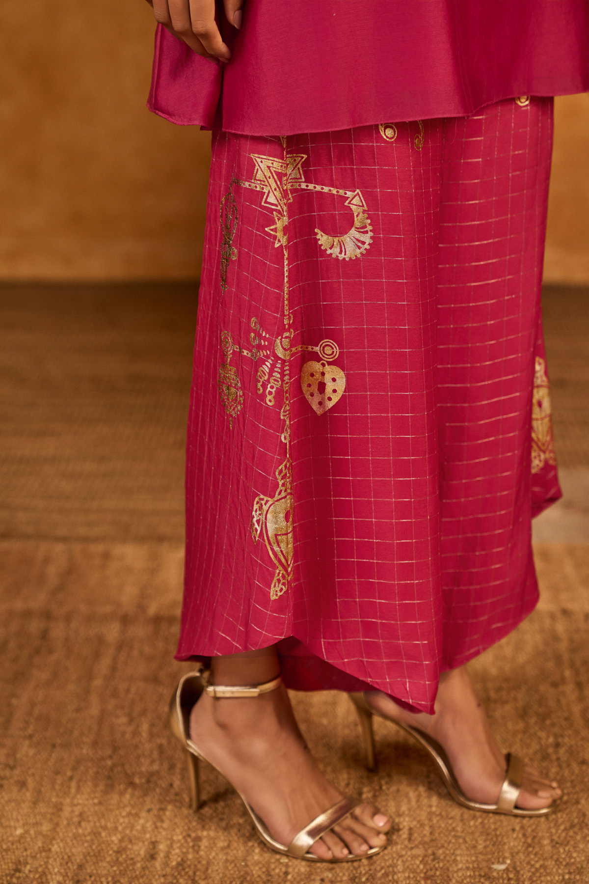 Raspberry Winddrop Kurta Set