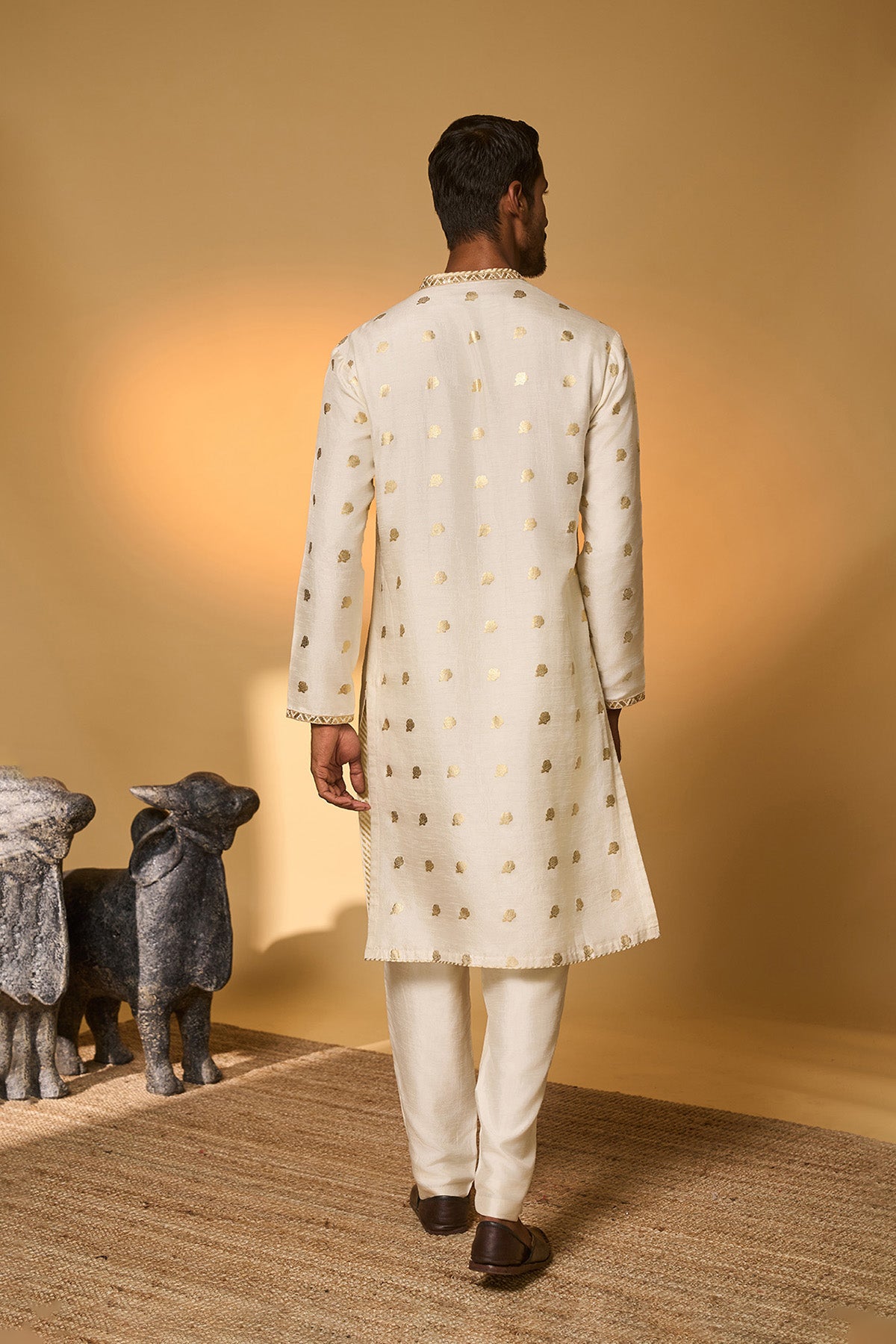 Ivory Rose Blush Kurta