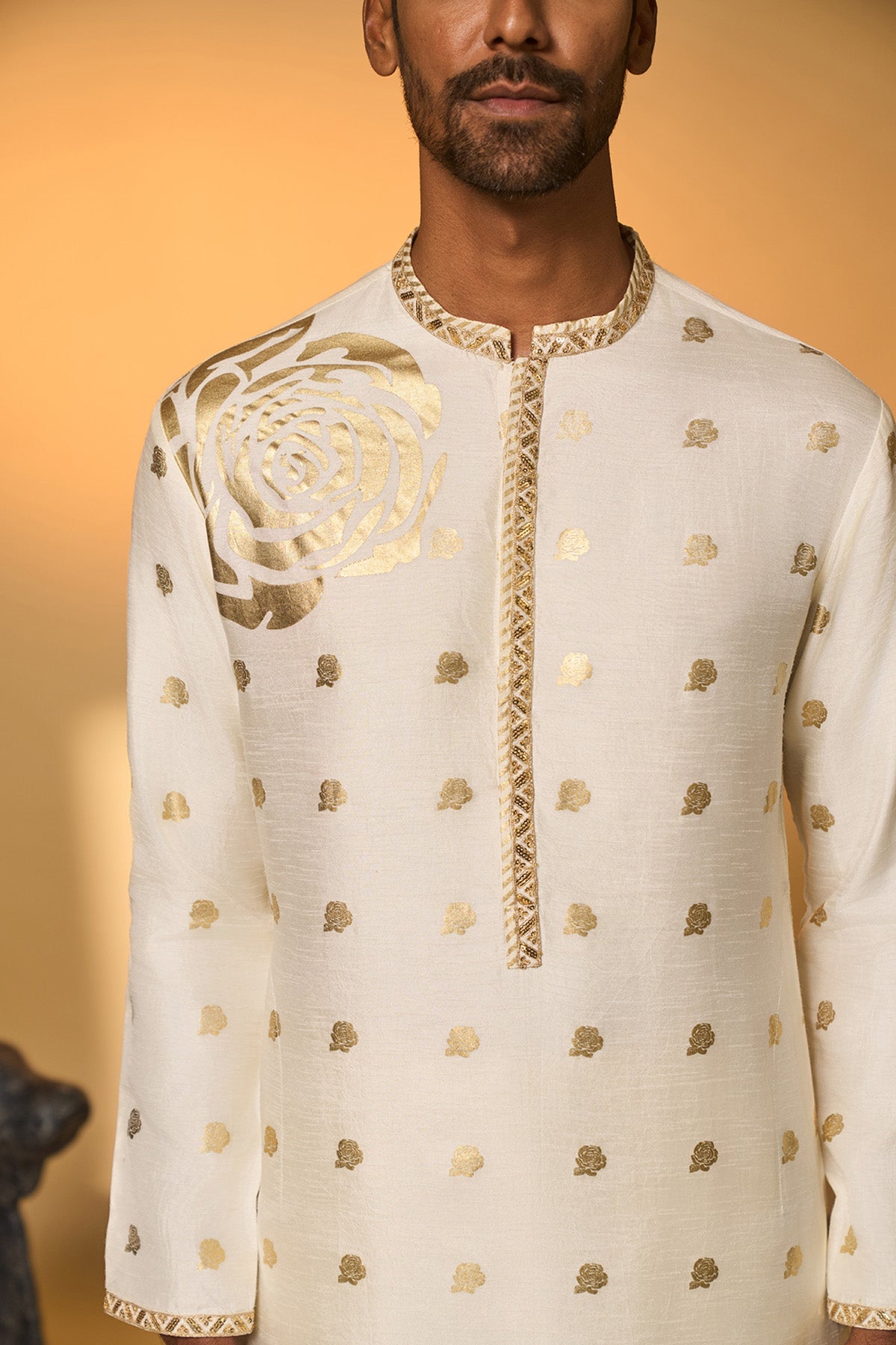 Ivory Rose Blush Kurta