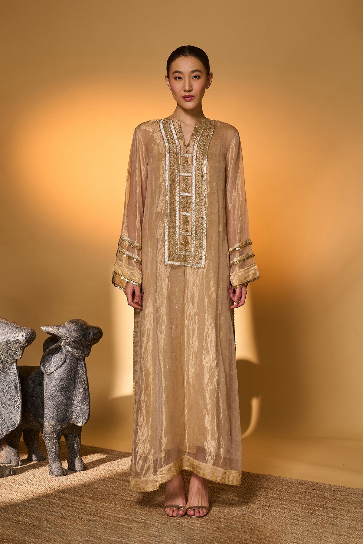 Gold Moonfield Tales Kaftan