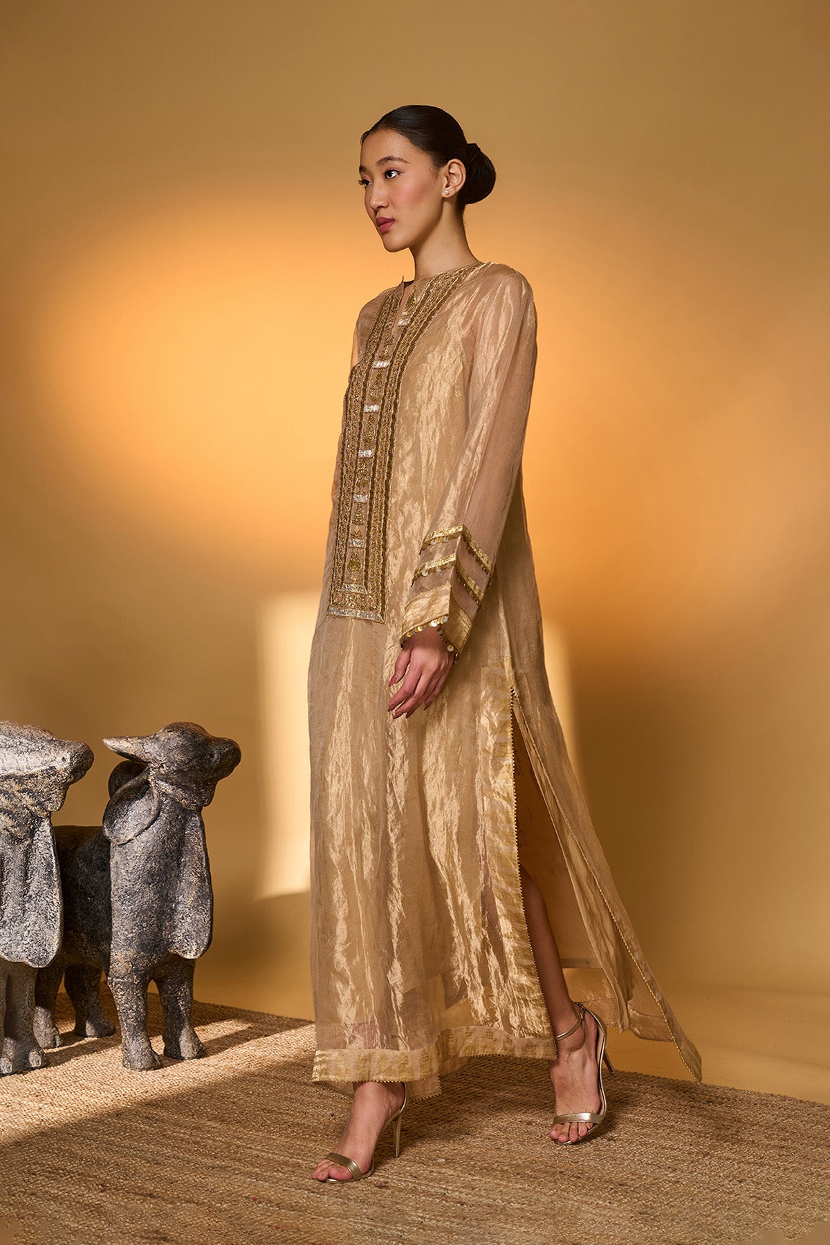 Gold Moonfield Tales Kaftan