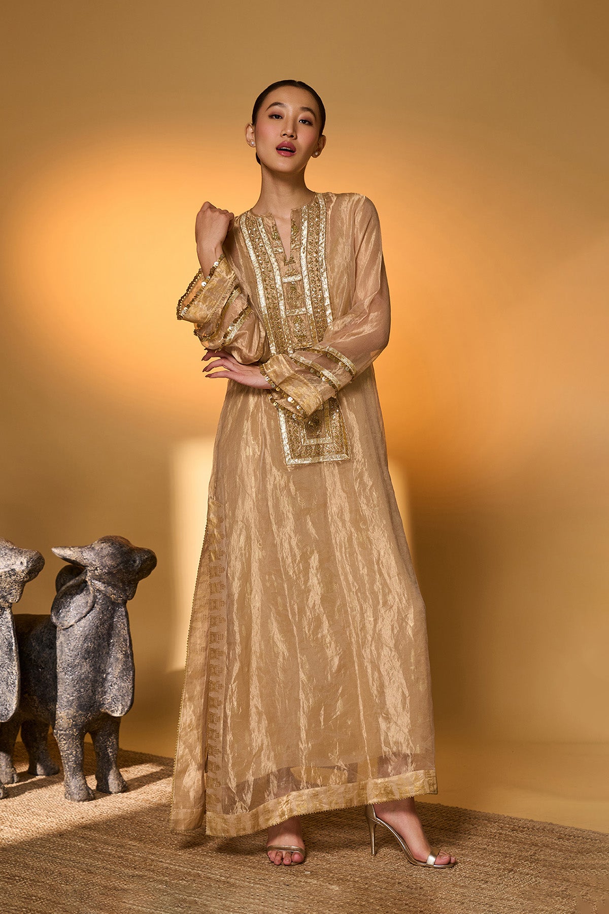 Gold Moonfield Tales Kaftan