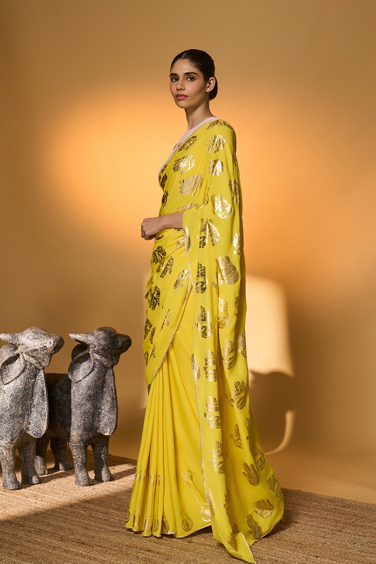 Yellow Haath Saree