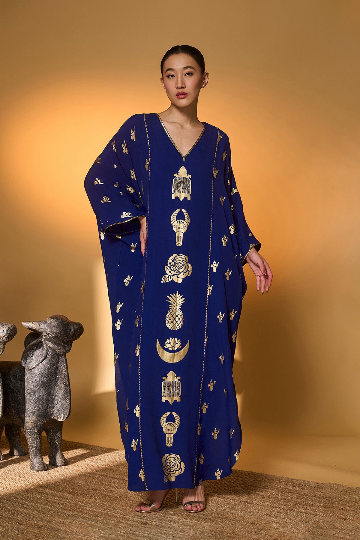 Electric Blue All Charms Kaftan