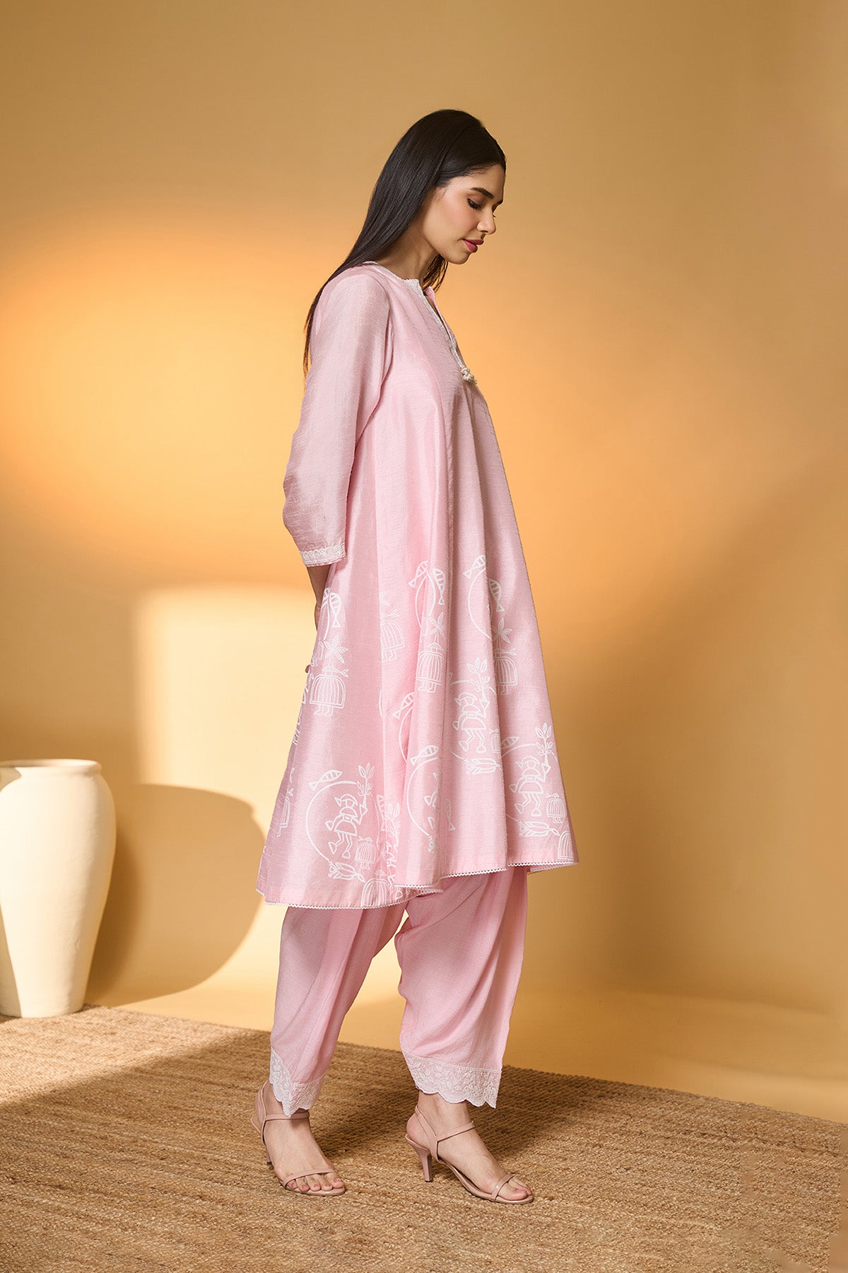 Blushing Bloom Kurta Set