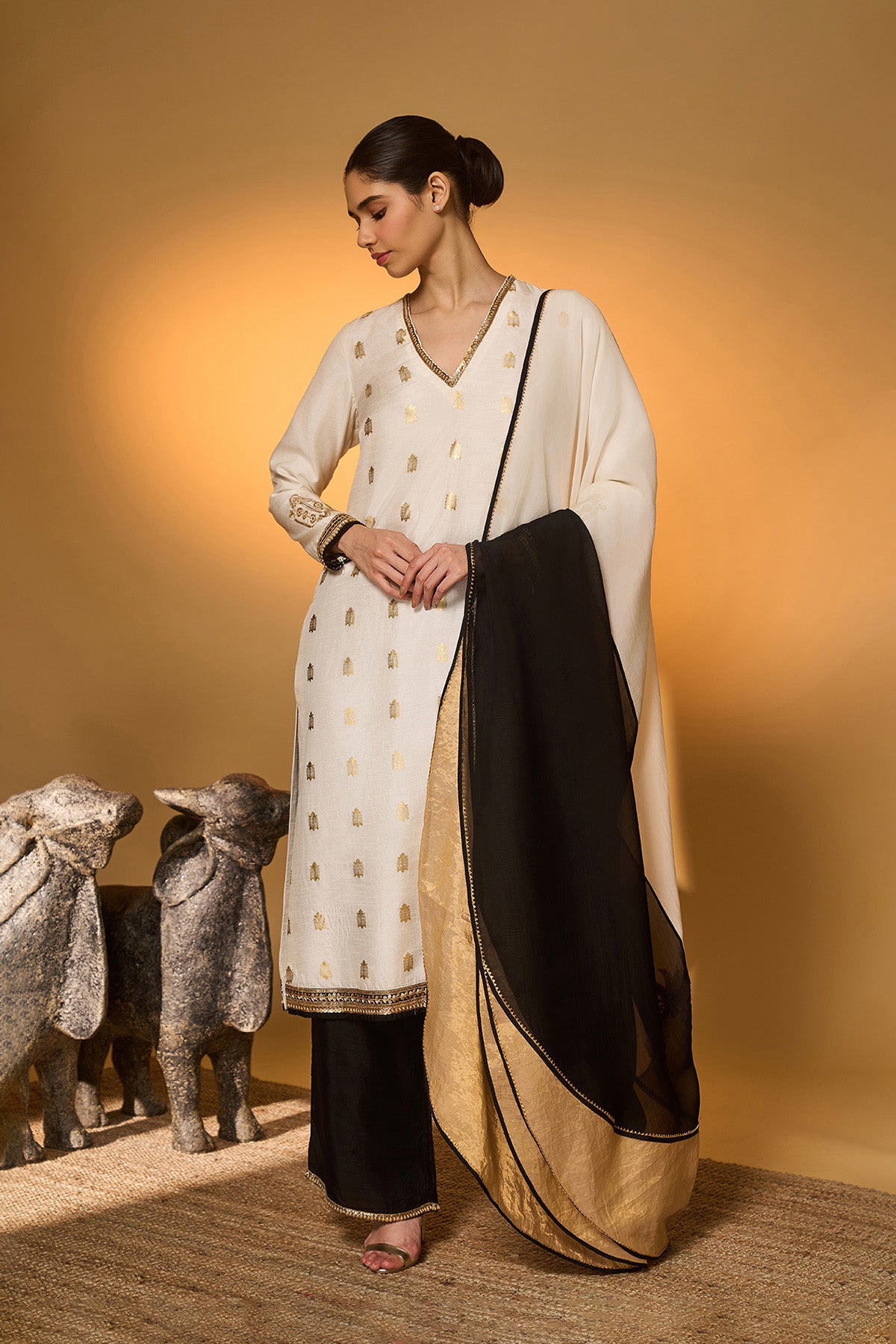 Ivory Turtle Tale Kurta Set