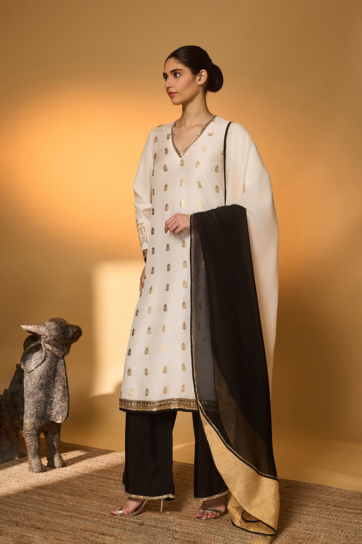 Ivory Turtle Tale Kurta Set