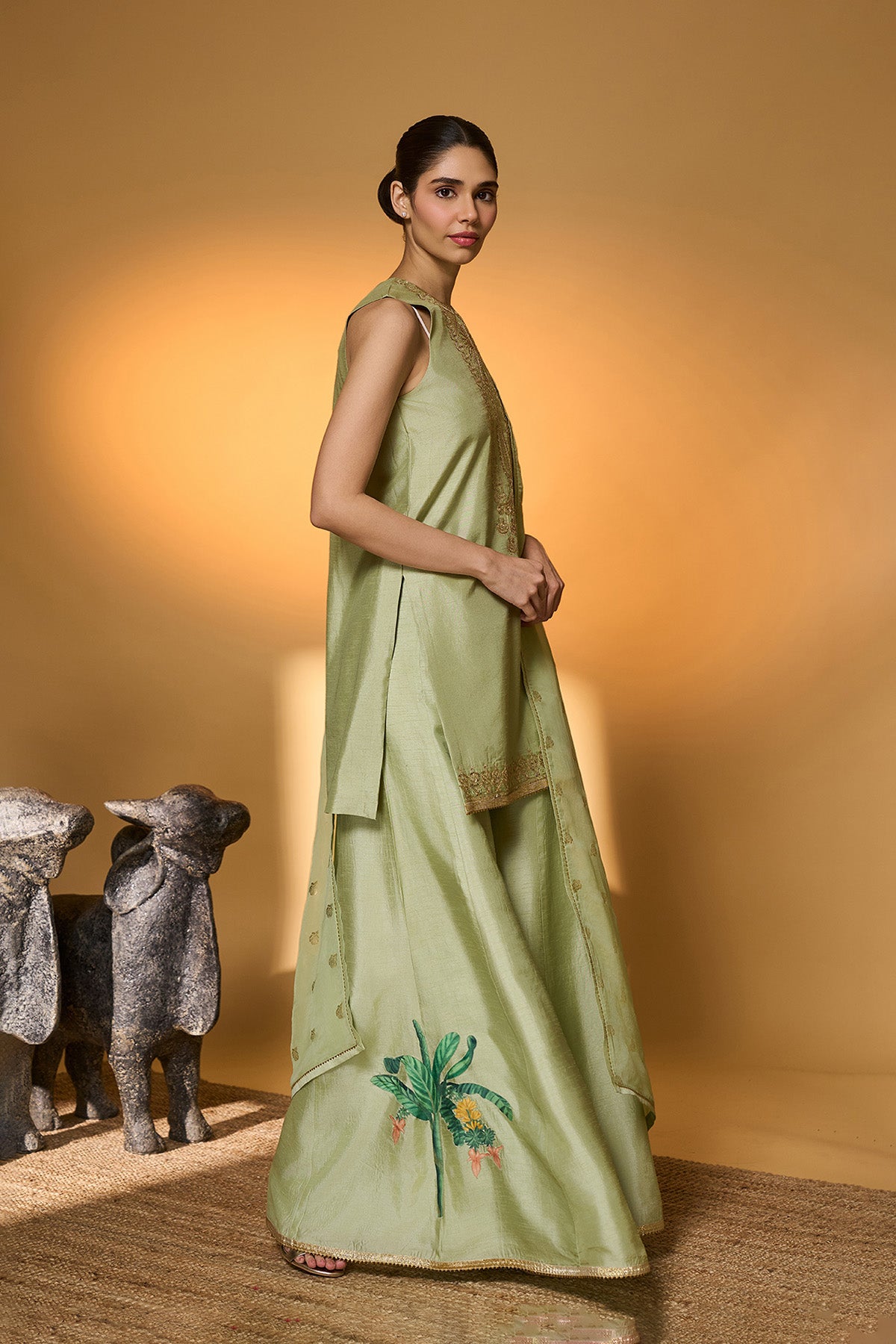 Mint Rose Blush Kurta Set