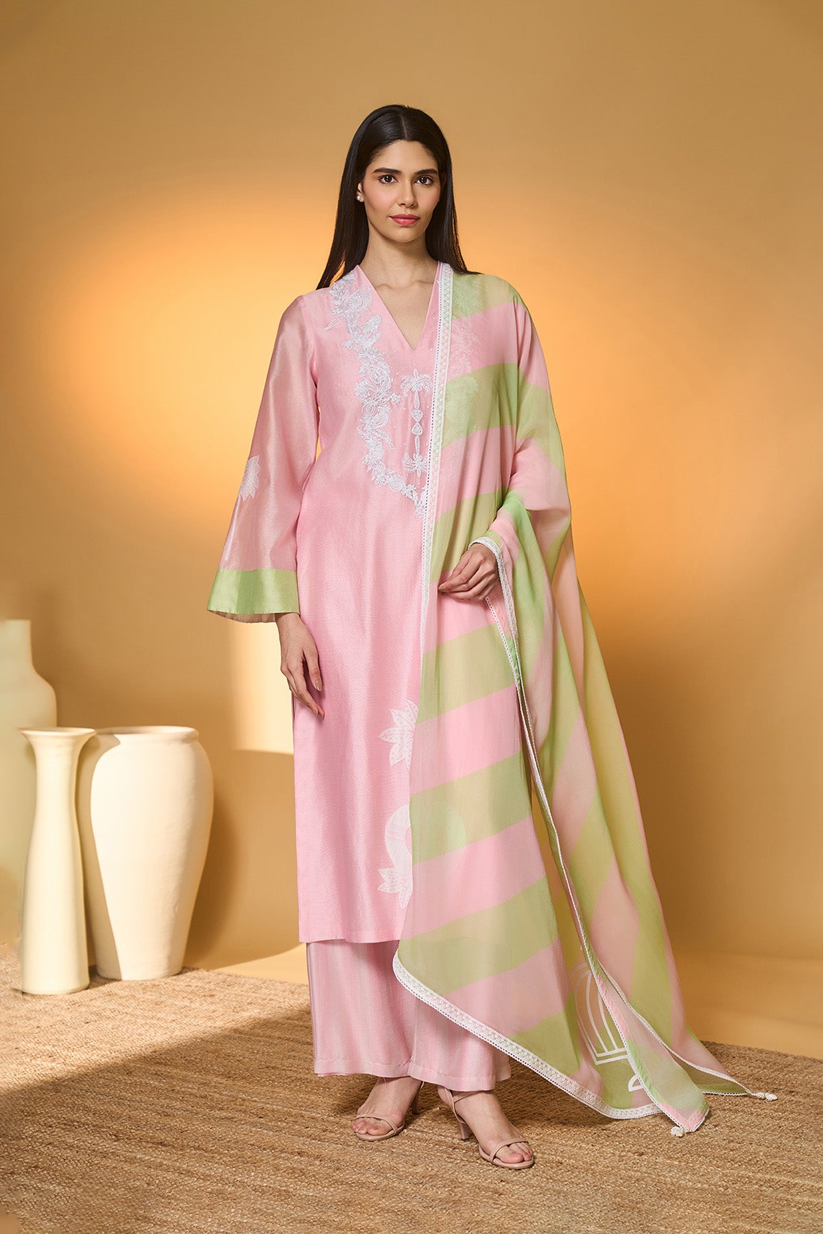 Blushing Bloom Kurta Set