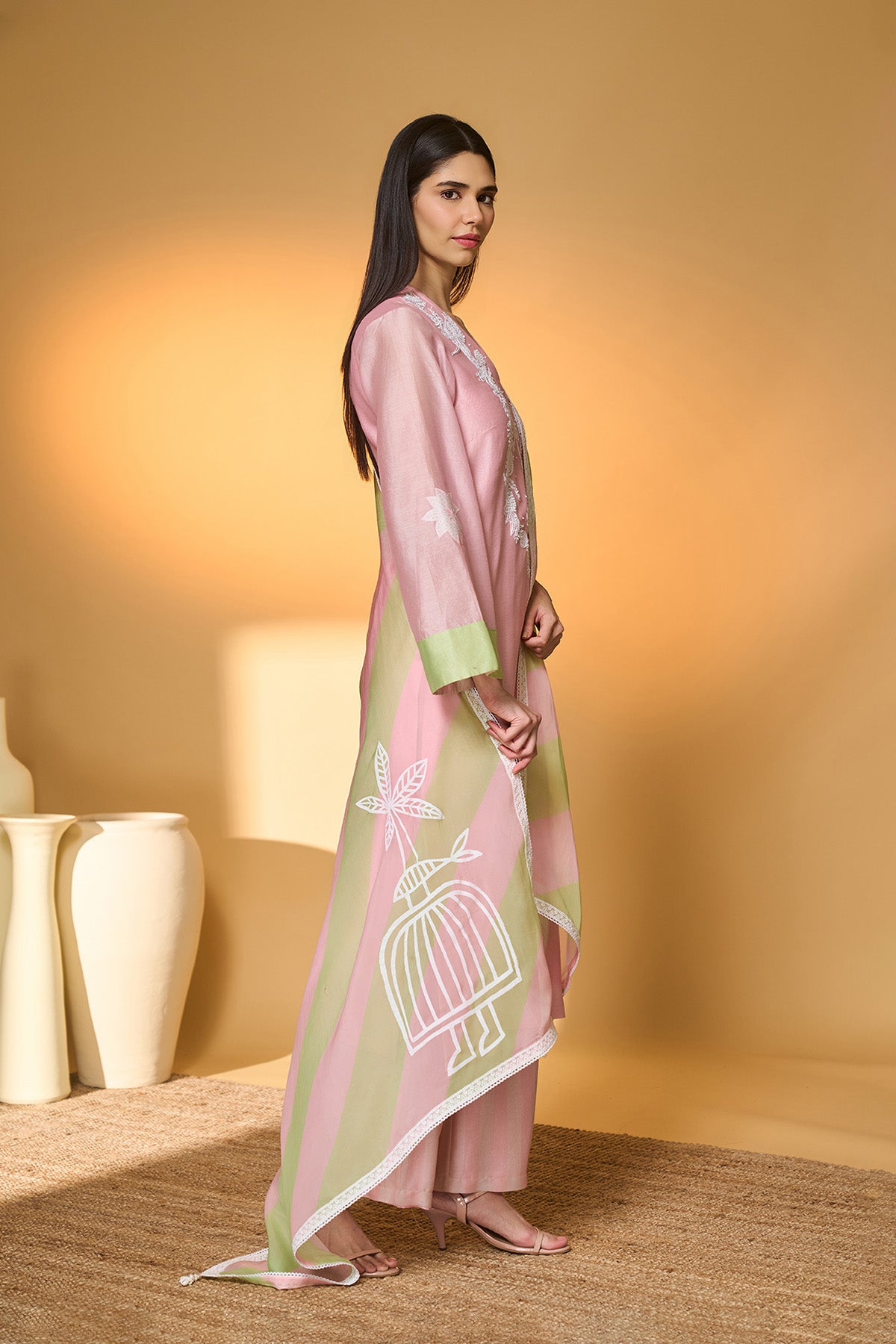 Blushing Bloom Kurta Set