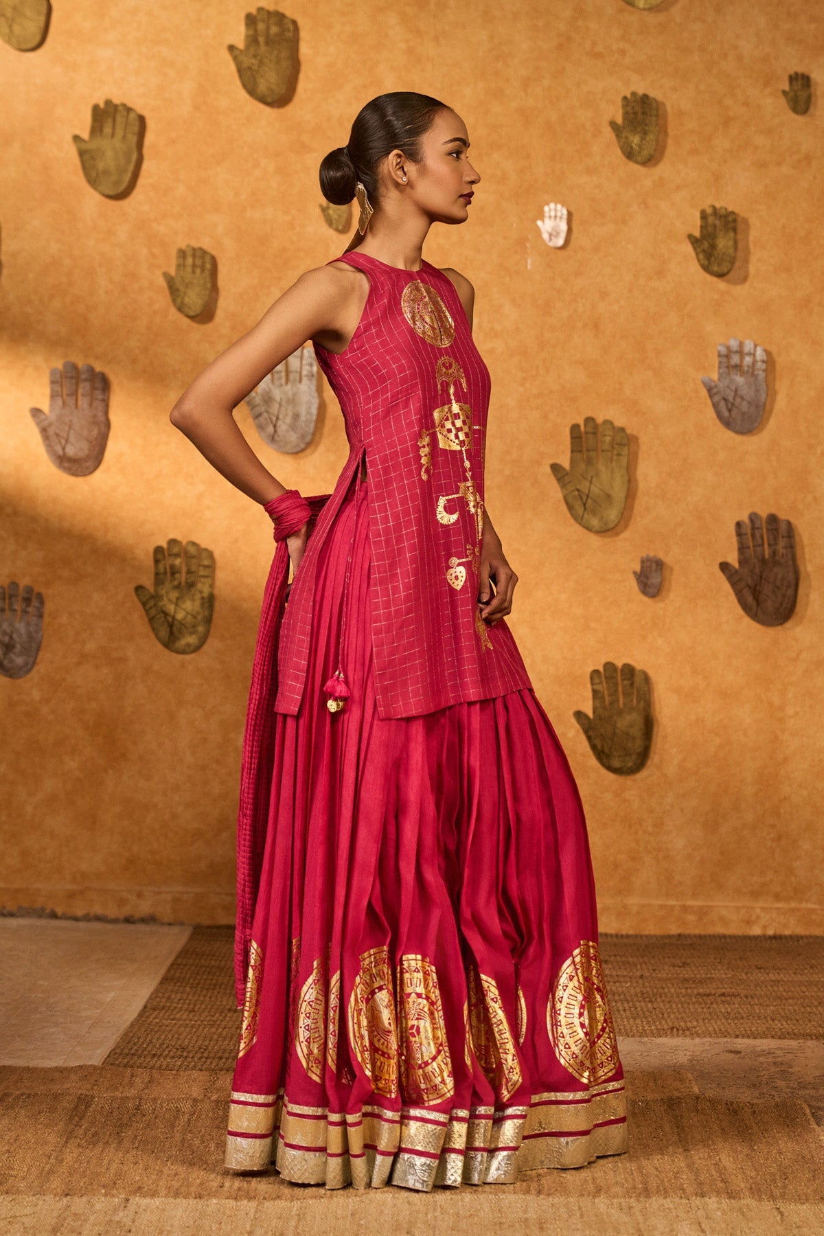 Raspberry Moonfish Skirt Set