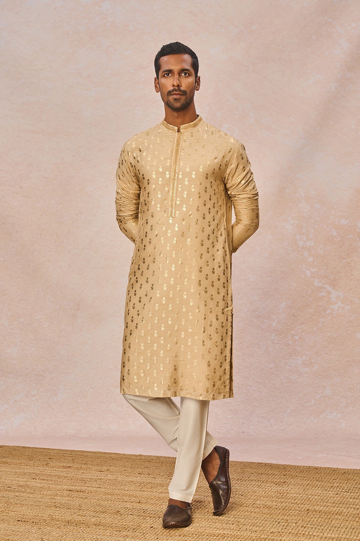 Beige Pixie Dust Kurta Set