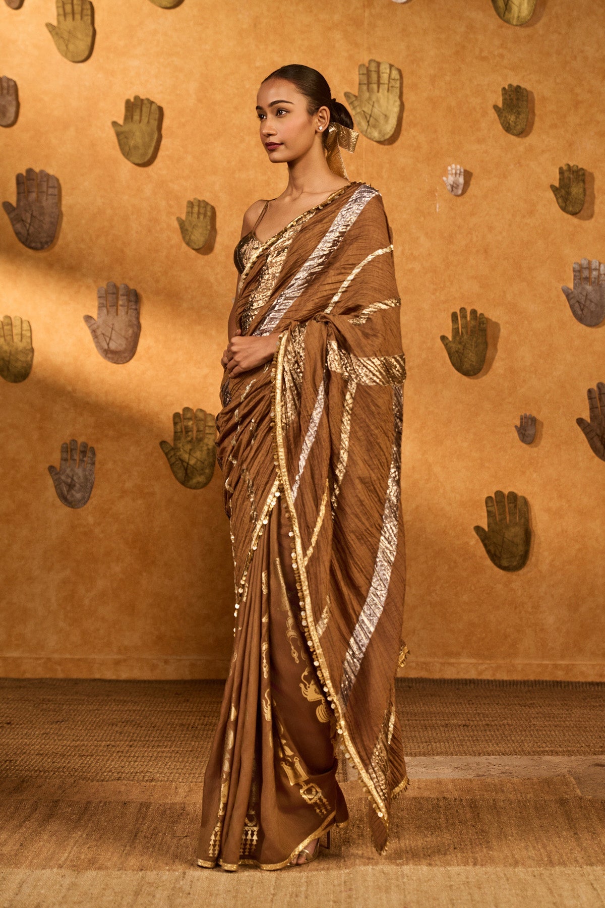 Mocha Lampi Saree