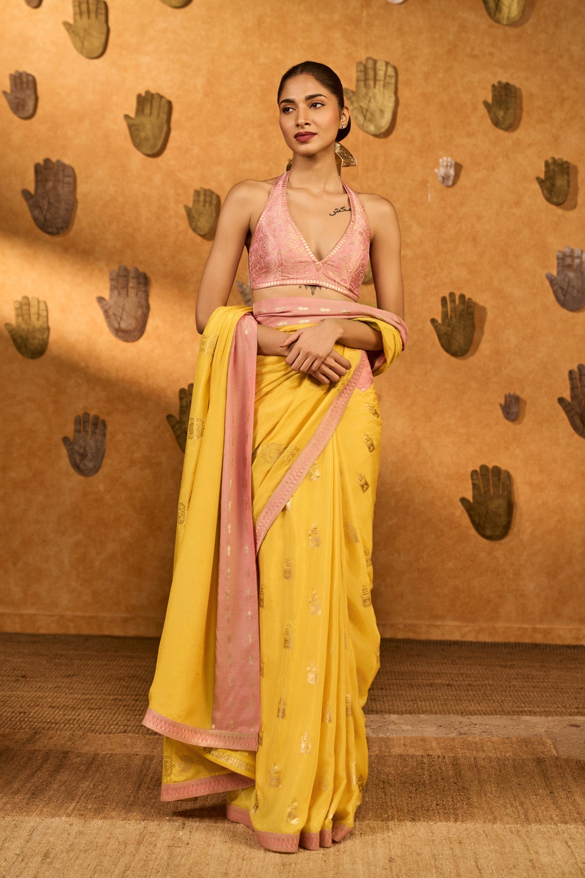 Yellow Bloom Keeper Saree