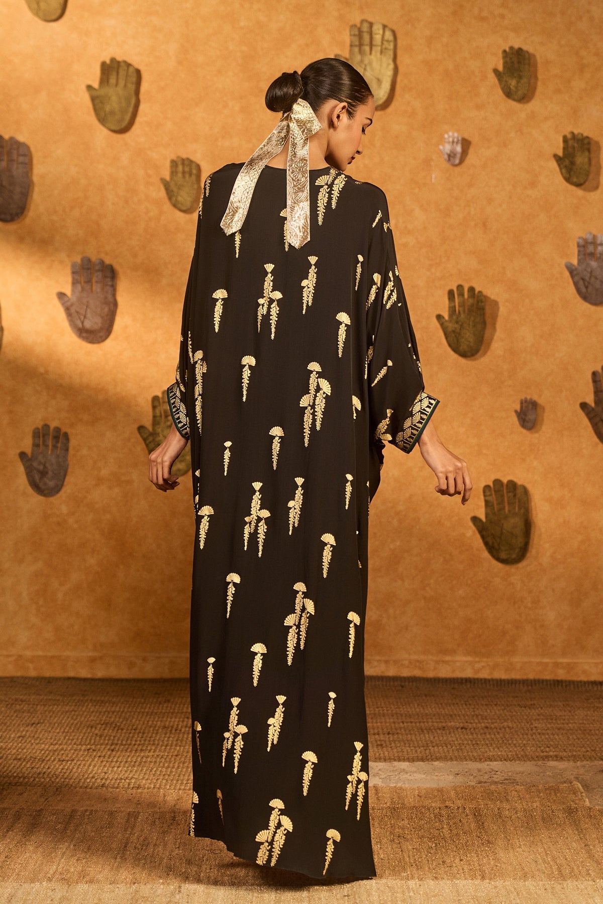 Black Cherry Vine Kaftan