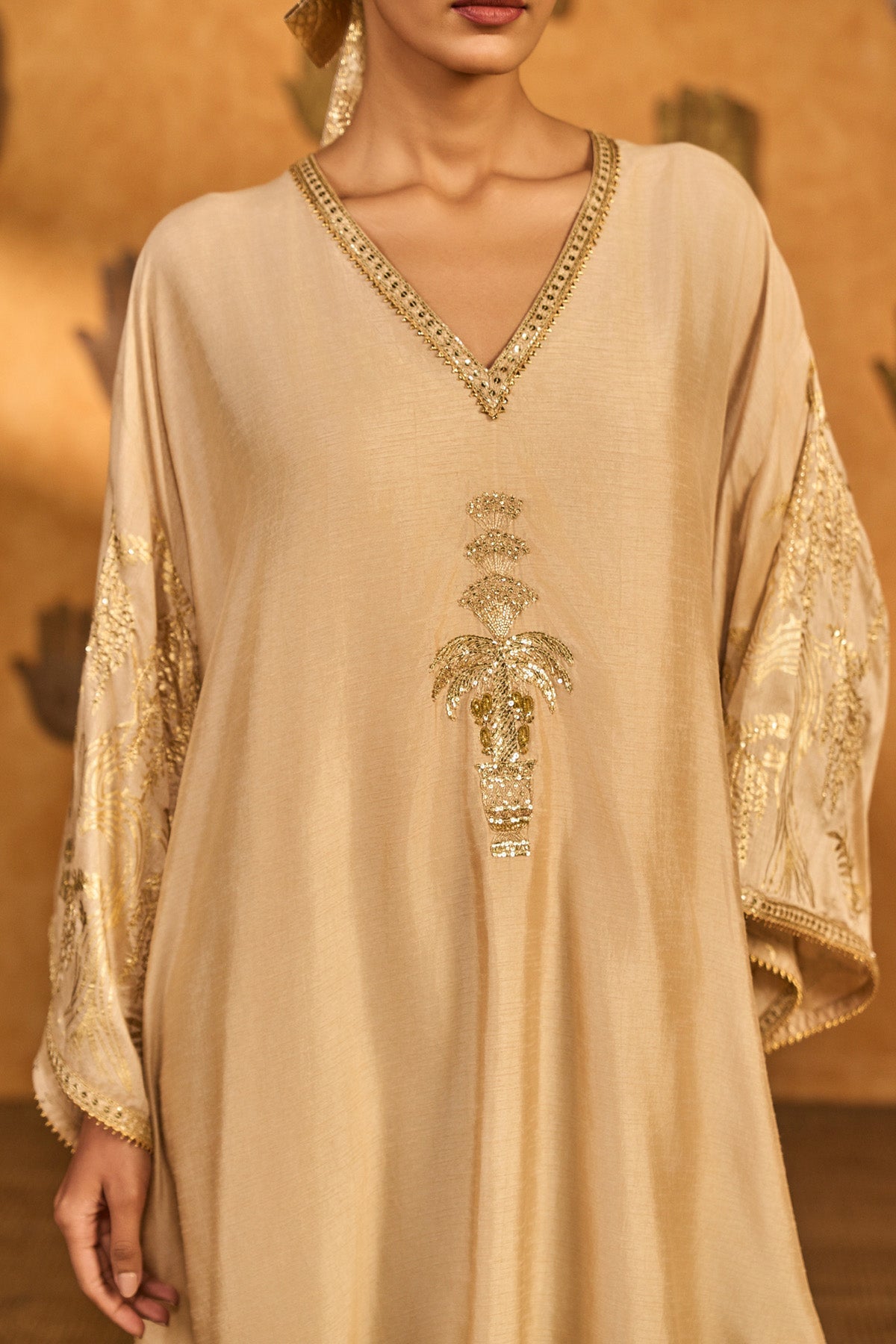 Oatmeal Zen Garden Kaftan