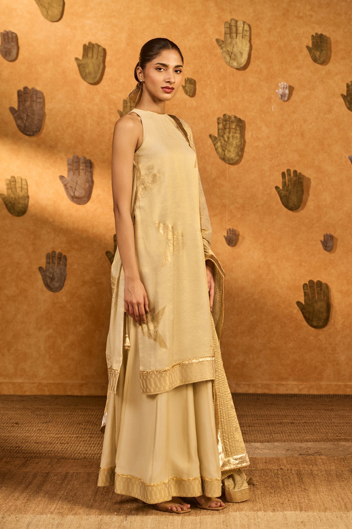 Gold Ivory Paper Breeze Set