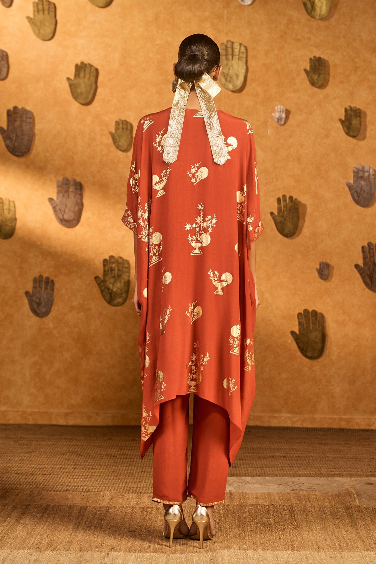 Rust Moon Garden Kurta Set