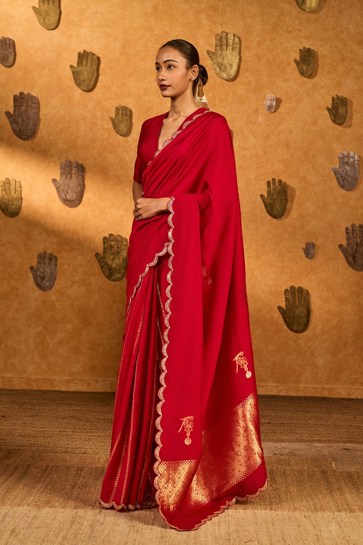 Red Bird Tales Saree
