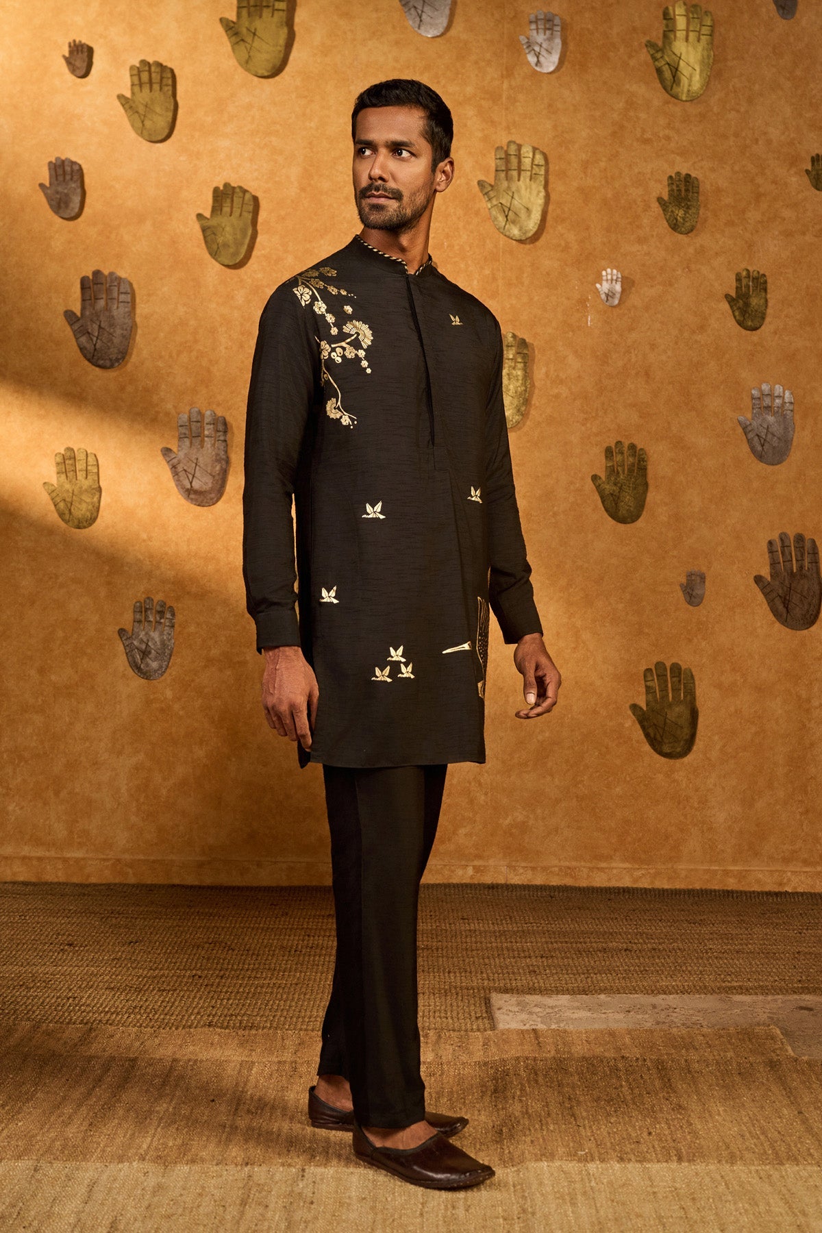 Black Crane Dawn Kurta Set