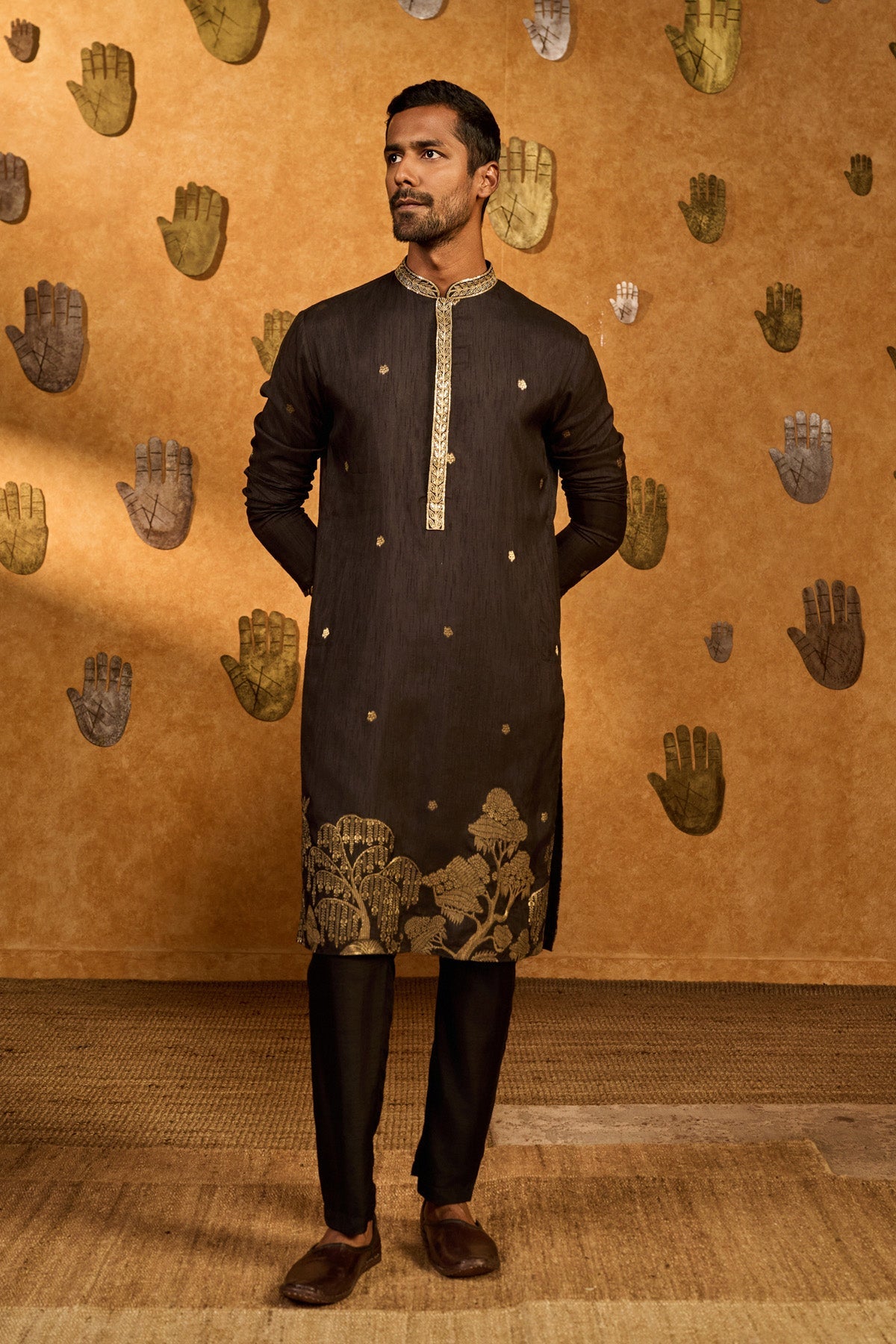 Black Zen Kurta Set