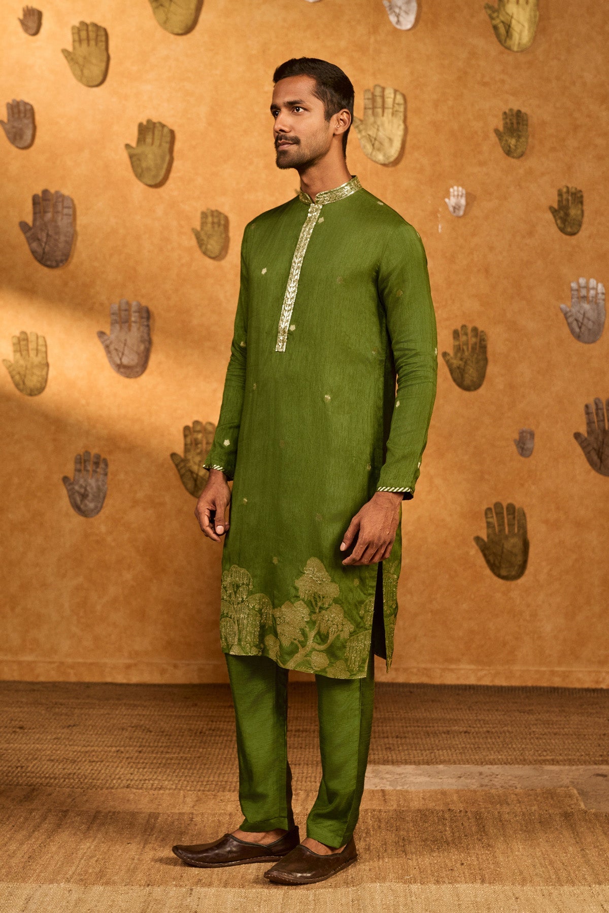 Olive Zen Kurta Set