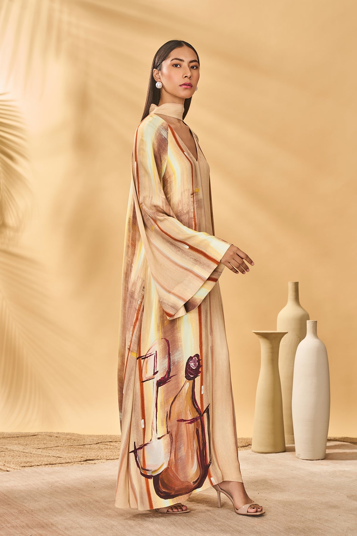 Rustic Strokes Reversible Kaftan