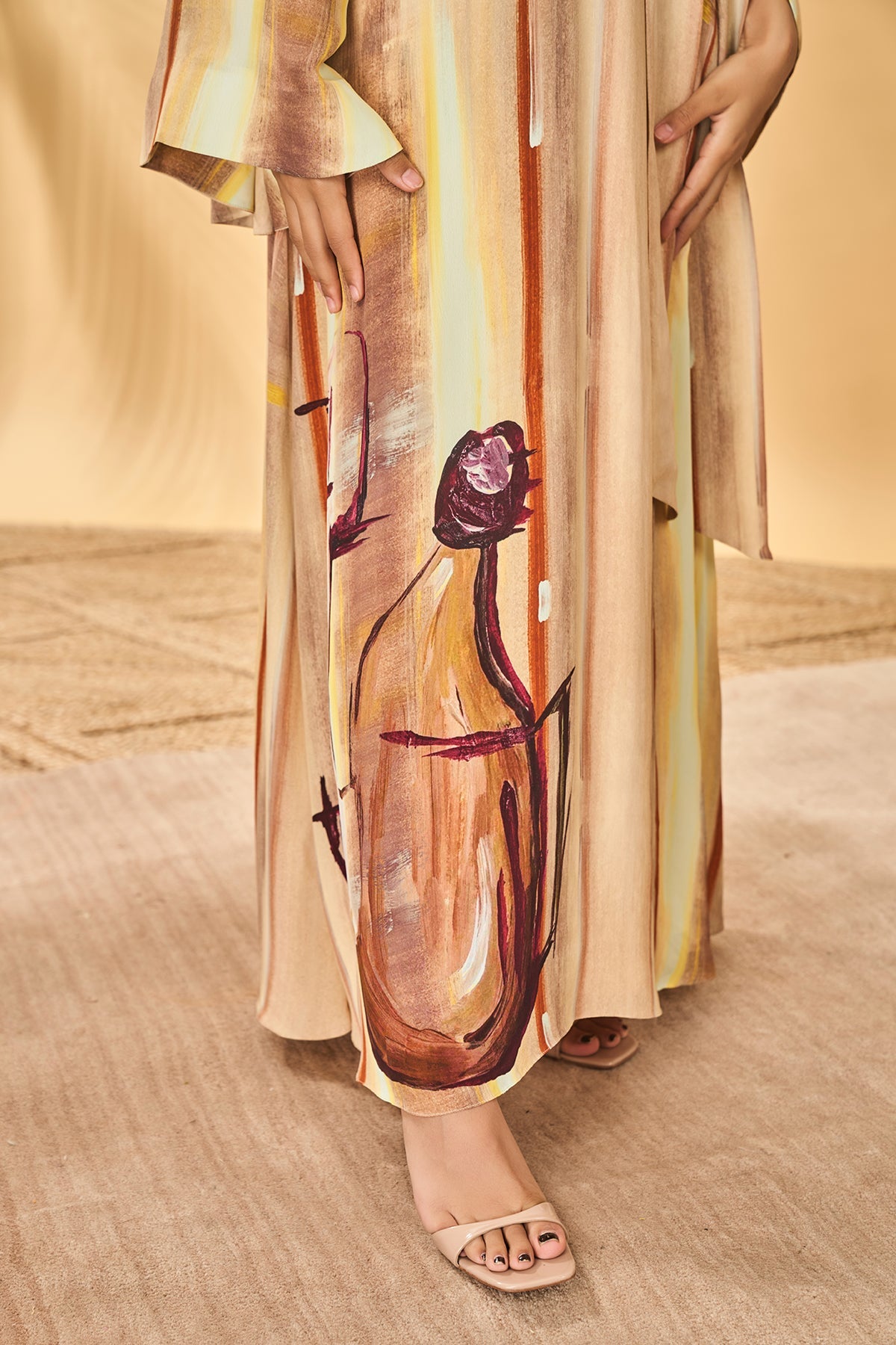 Rustic Strokes Reversible Kaftan