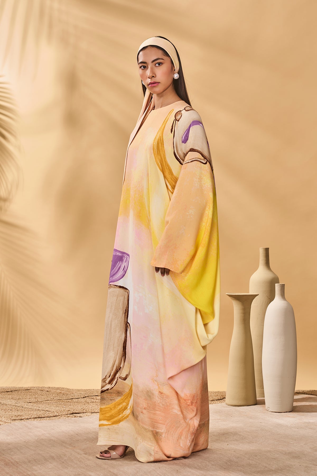Glazing Symphony Asymmetrical Kaftan