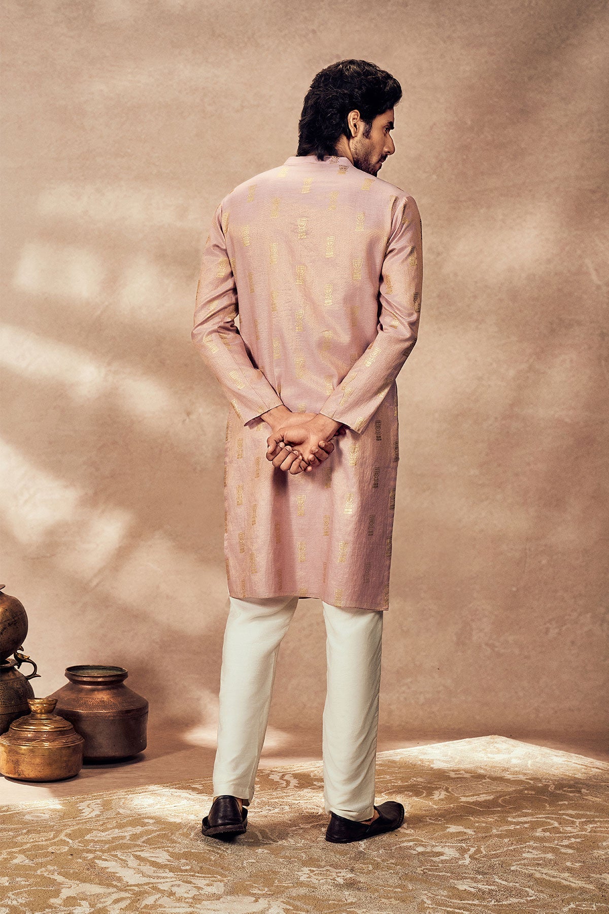 Lilac Timber Tribe Kurta With Lilac Pants