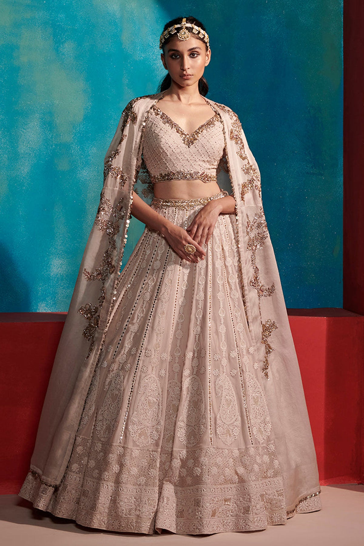 "Elisiya" Chikankari Lehenga Set