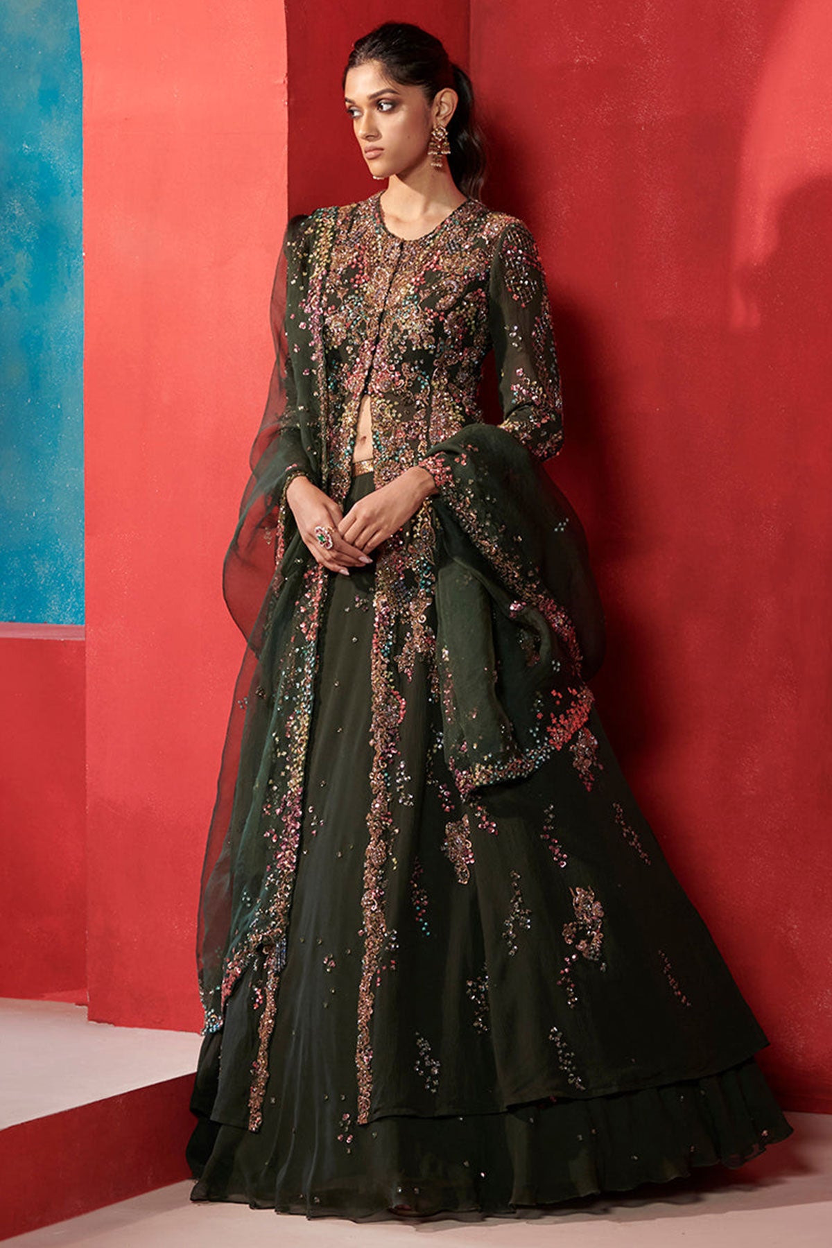 "Naysa" Jacket Lehenga Set