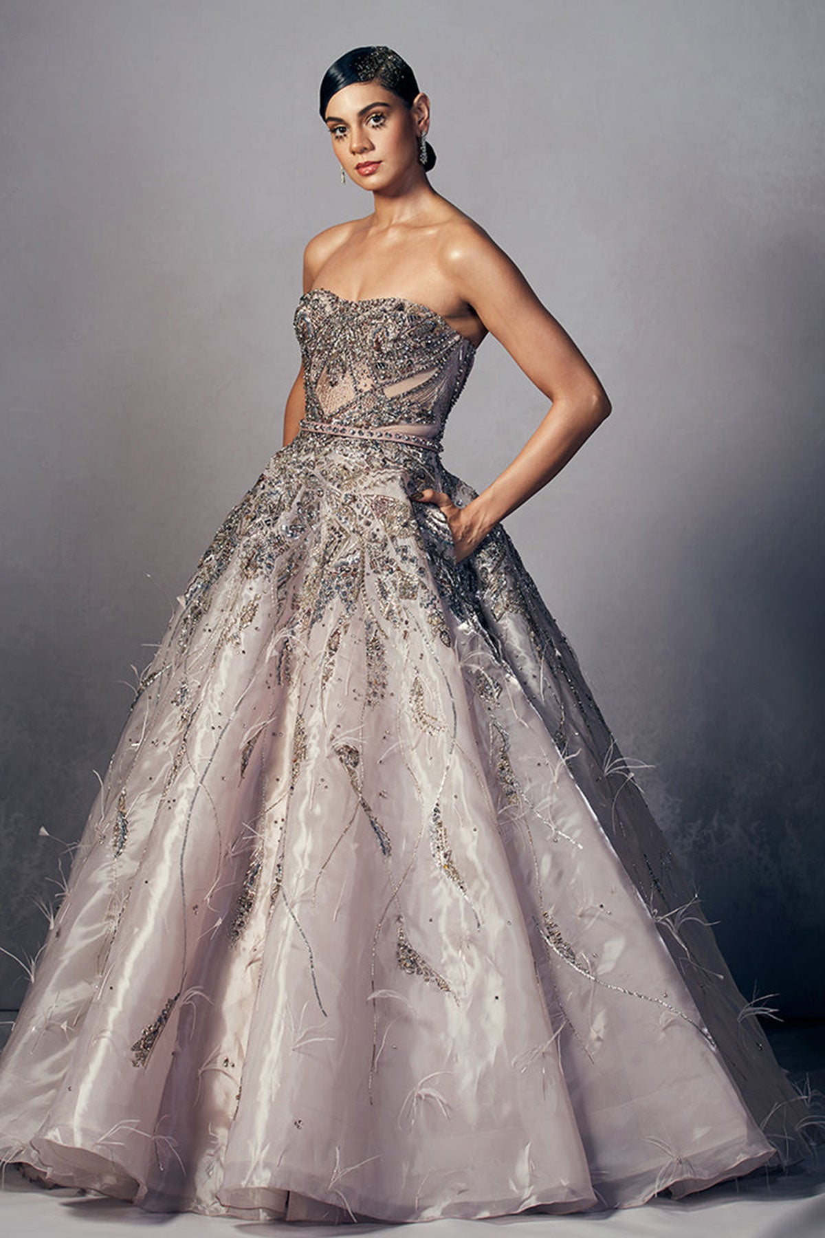 "Cole" Organza Corset Bridal Gown