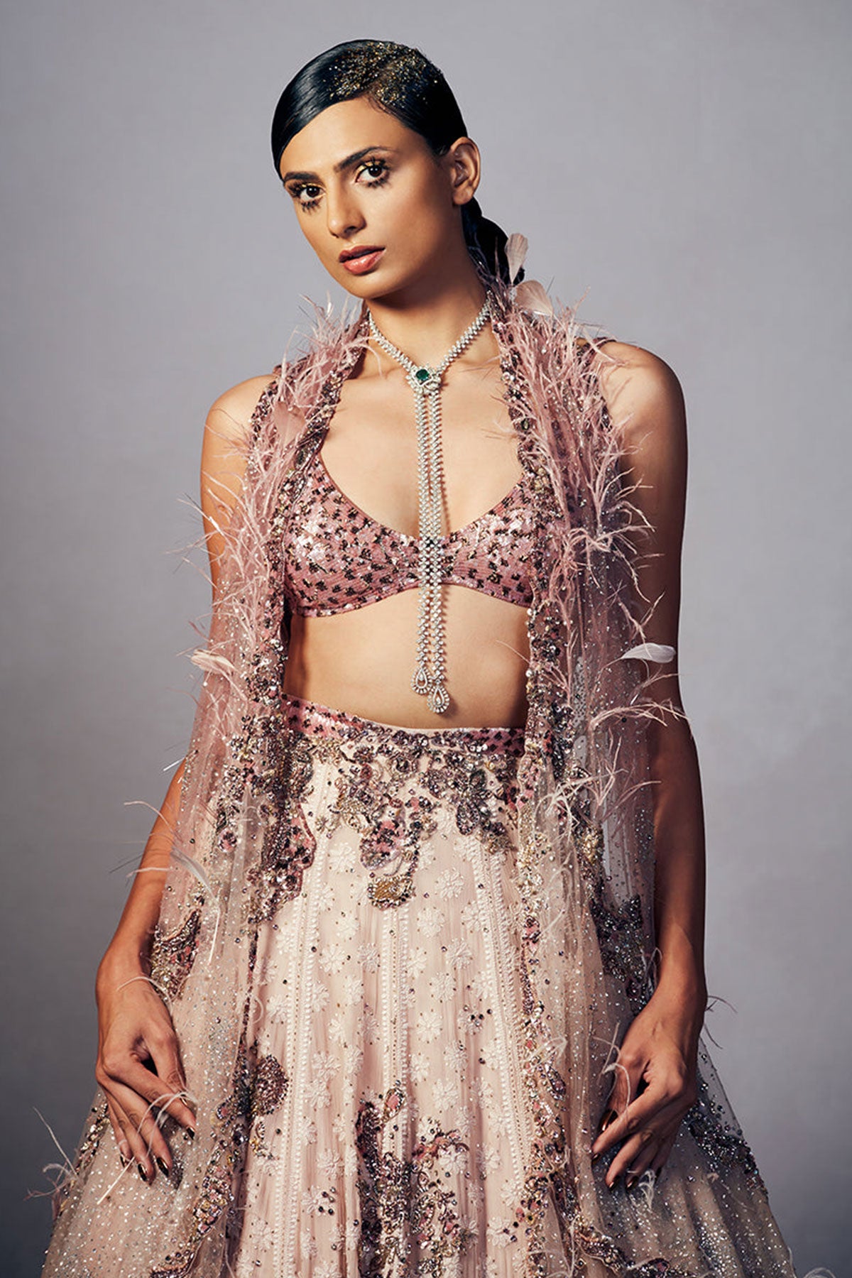 Mabel Chikankari Lehenga Set