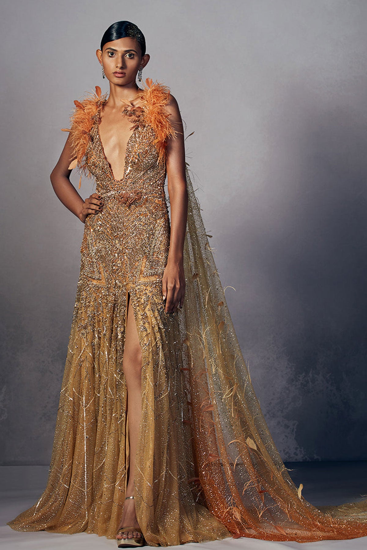 "Cadence" Shimmer Tulle Fitted Bridal Gown