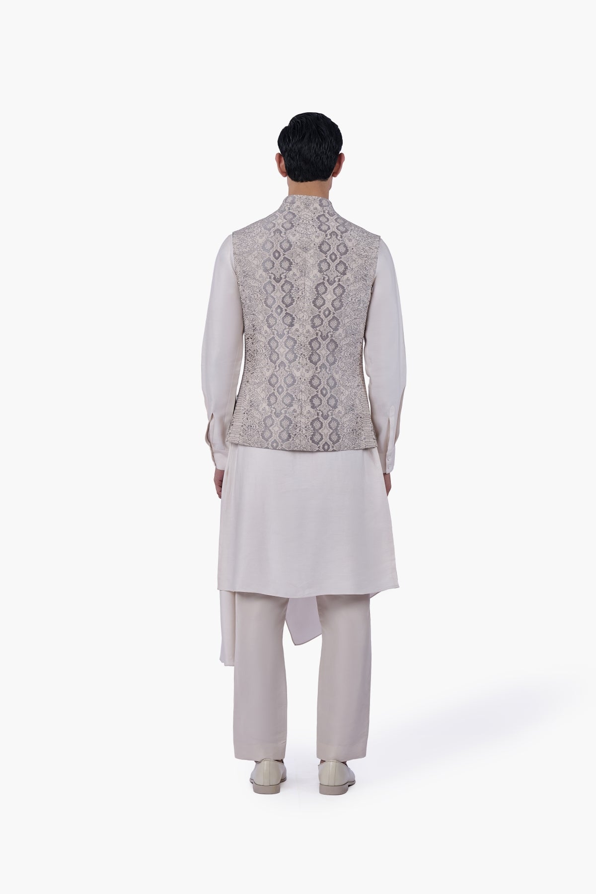 Silver Scale Nehru Jacket