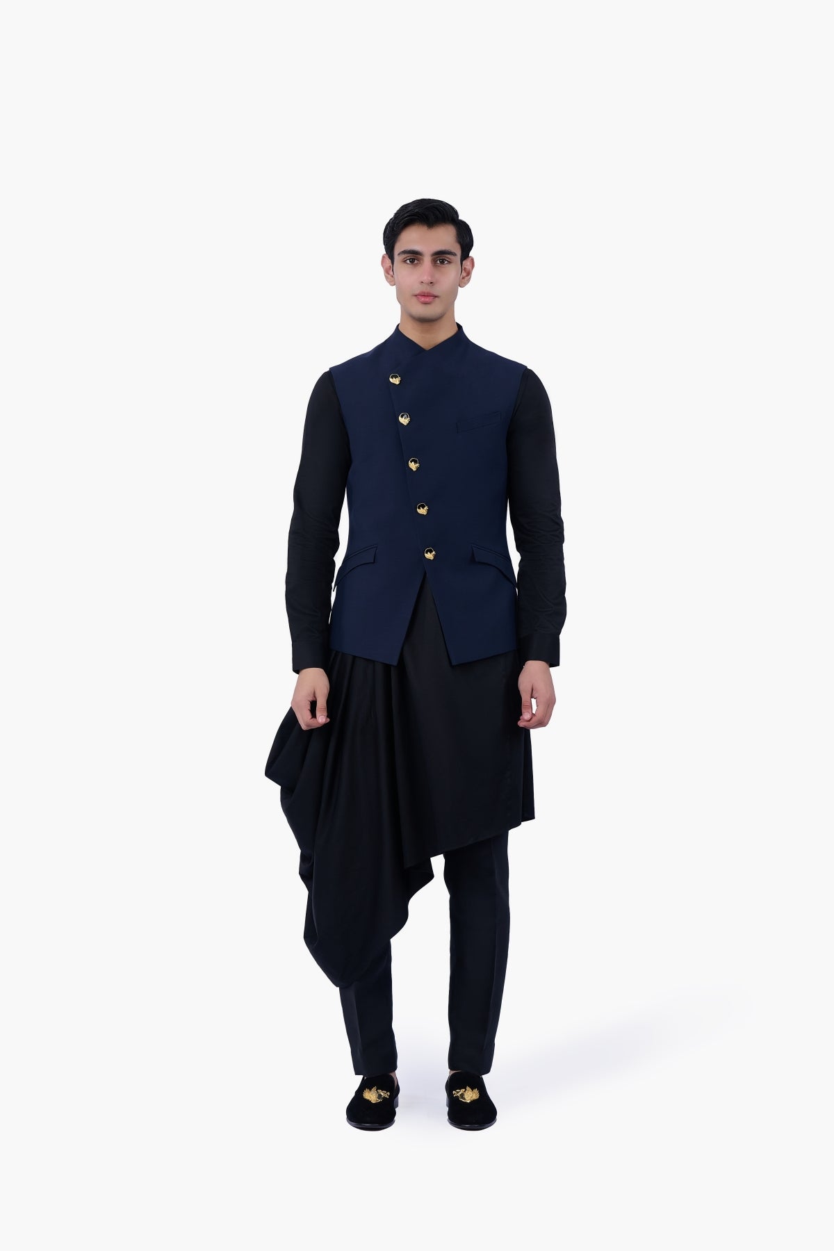 Midnight Regalia Nehru Jacket