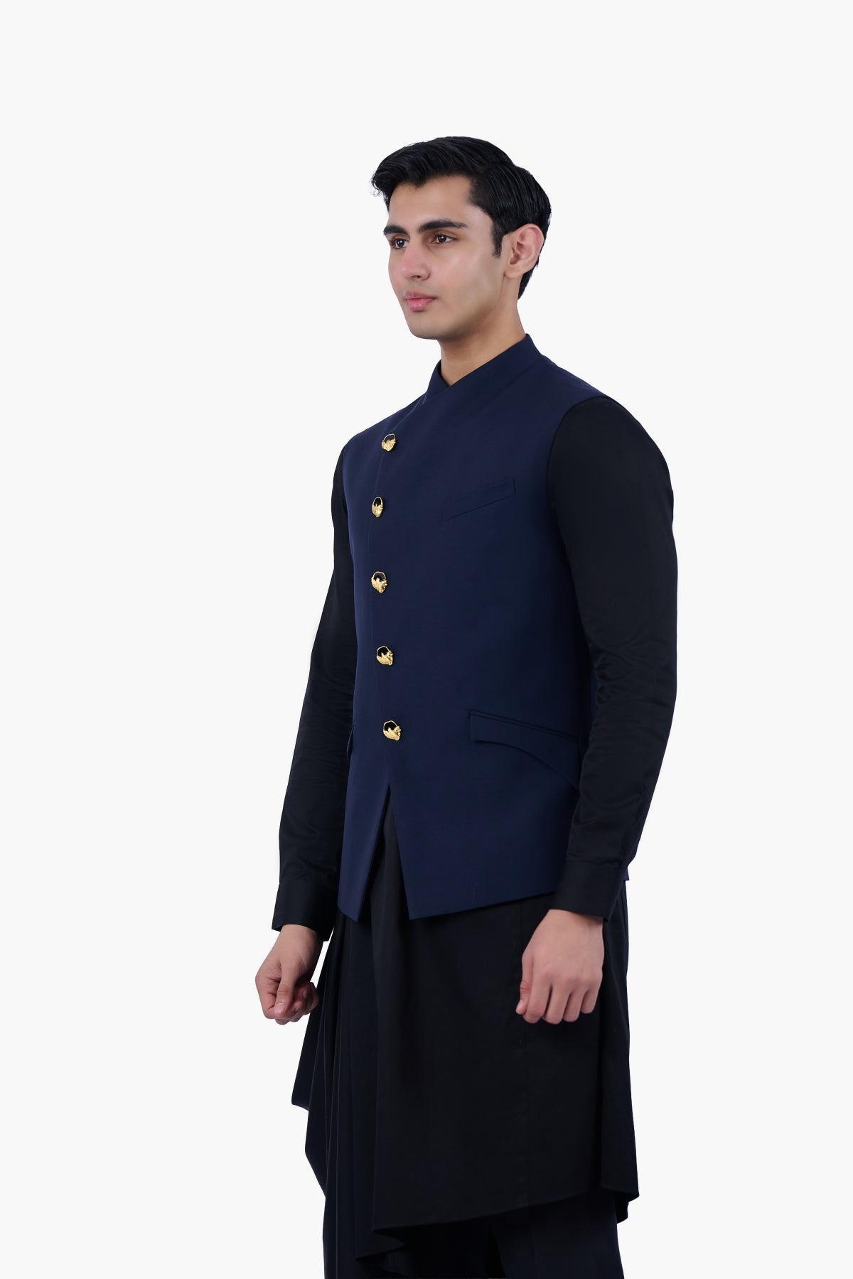 Midnight Regalia Nehru Jacket