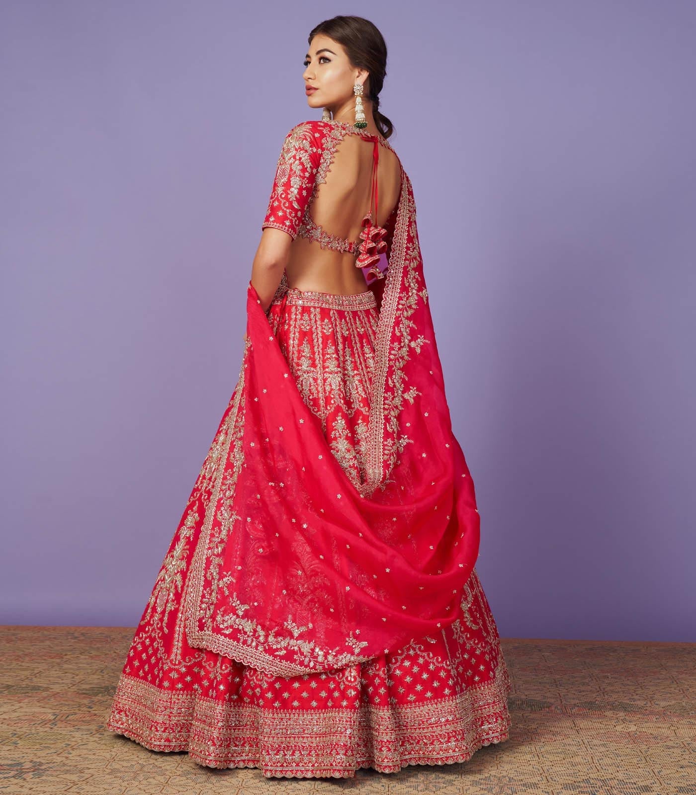 RAWSILK BOUQUET LEHENGA SET
