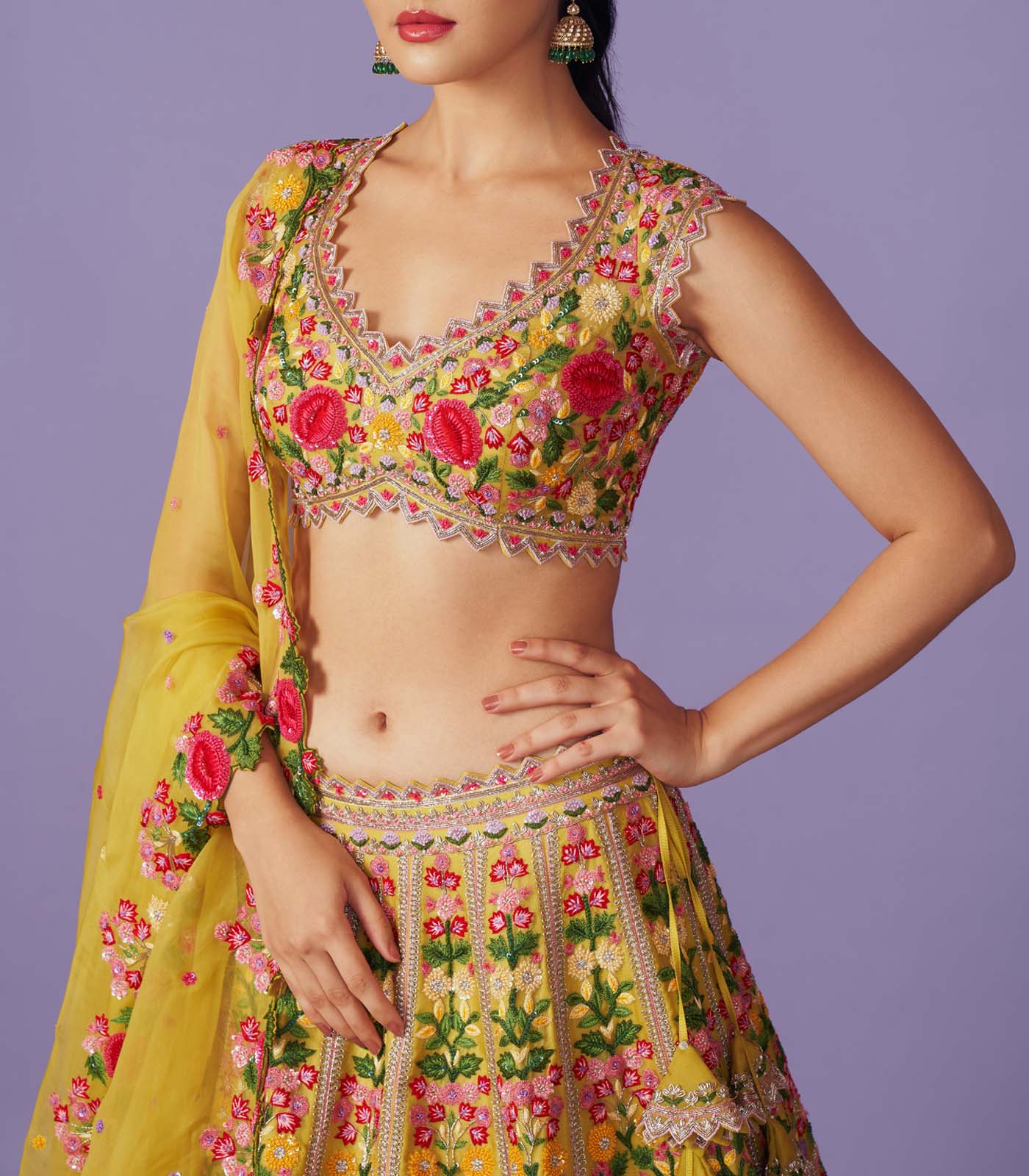 BAGEECHA LEHENGA SET