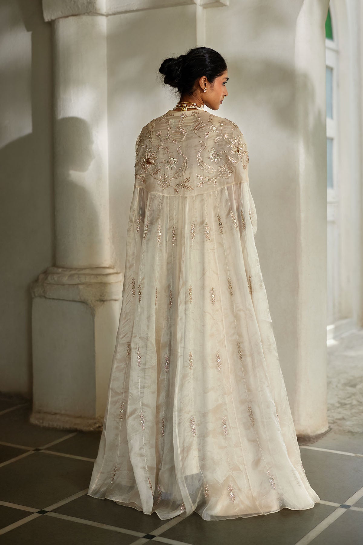 LUMI CAPE ANARKALI SET