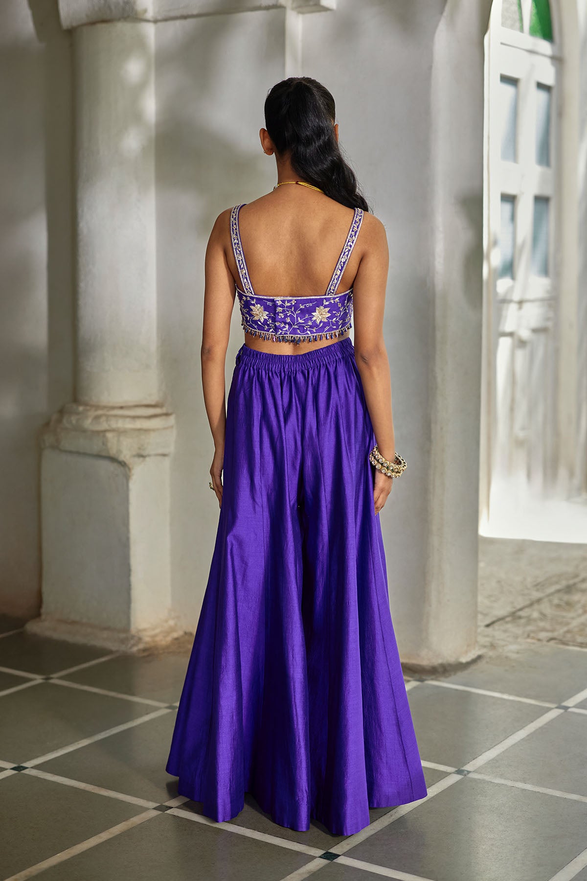 ZILU CAPE PALAZZO SET