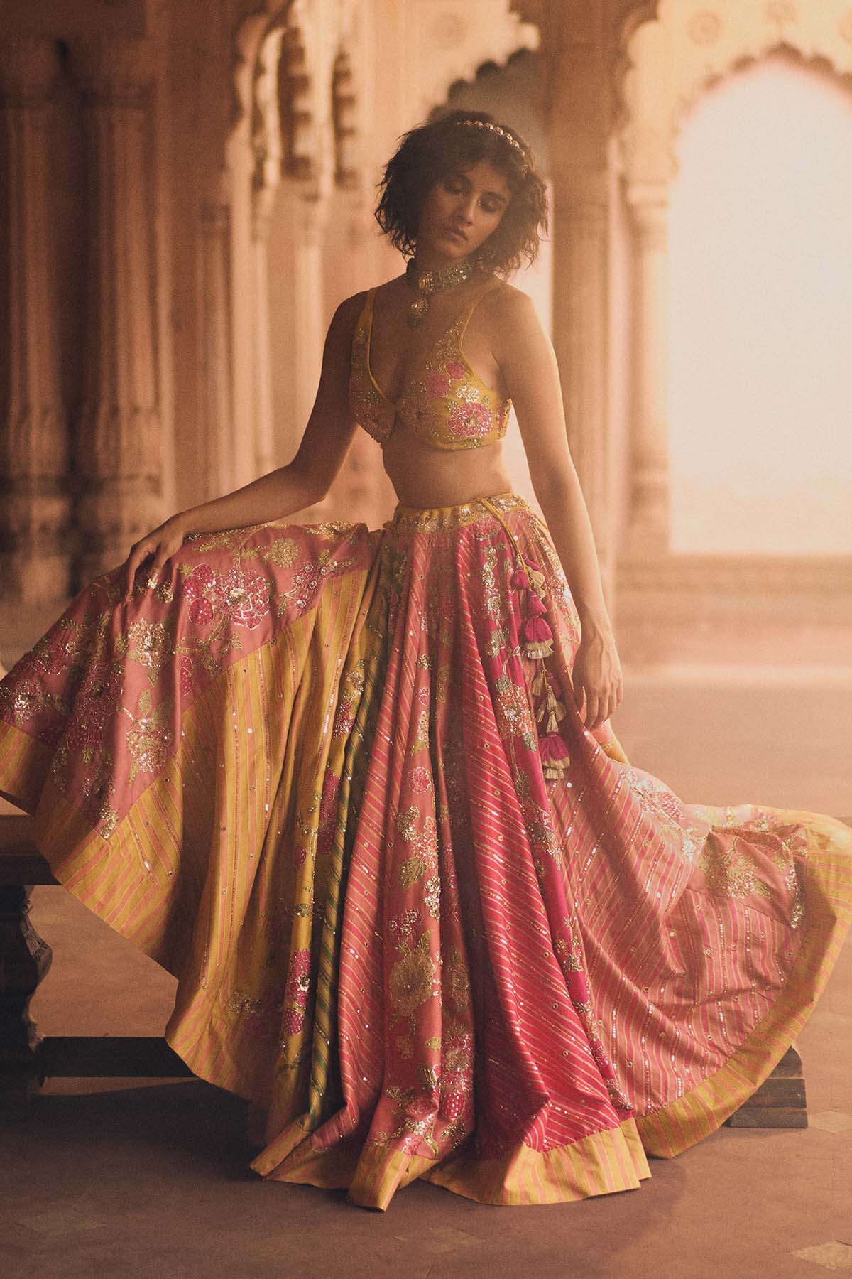 BHAKTHI LEHENGA SET