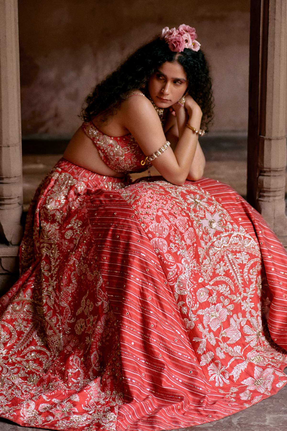 JEAN LEHENGA SET