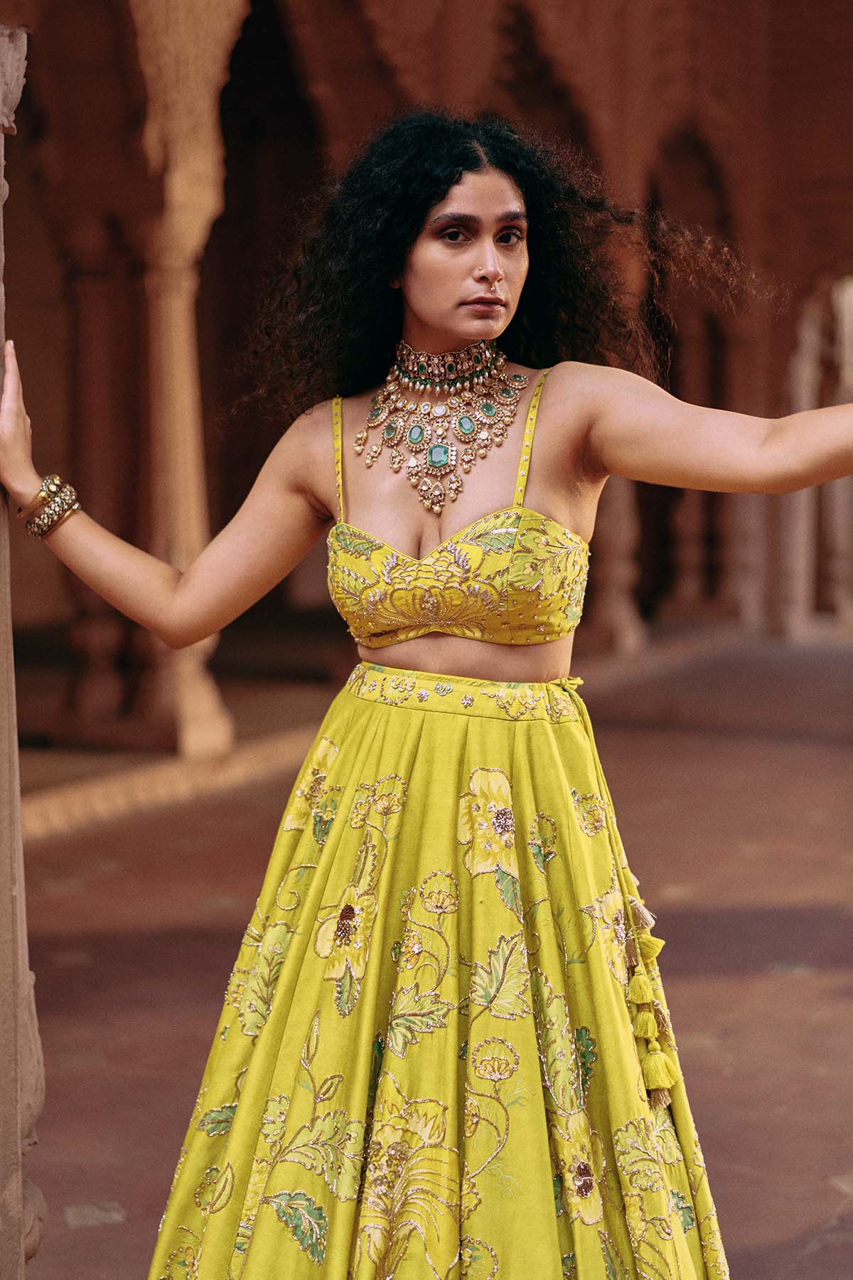 ROSE LEHENGA SET