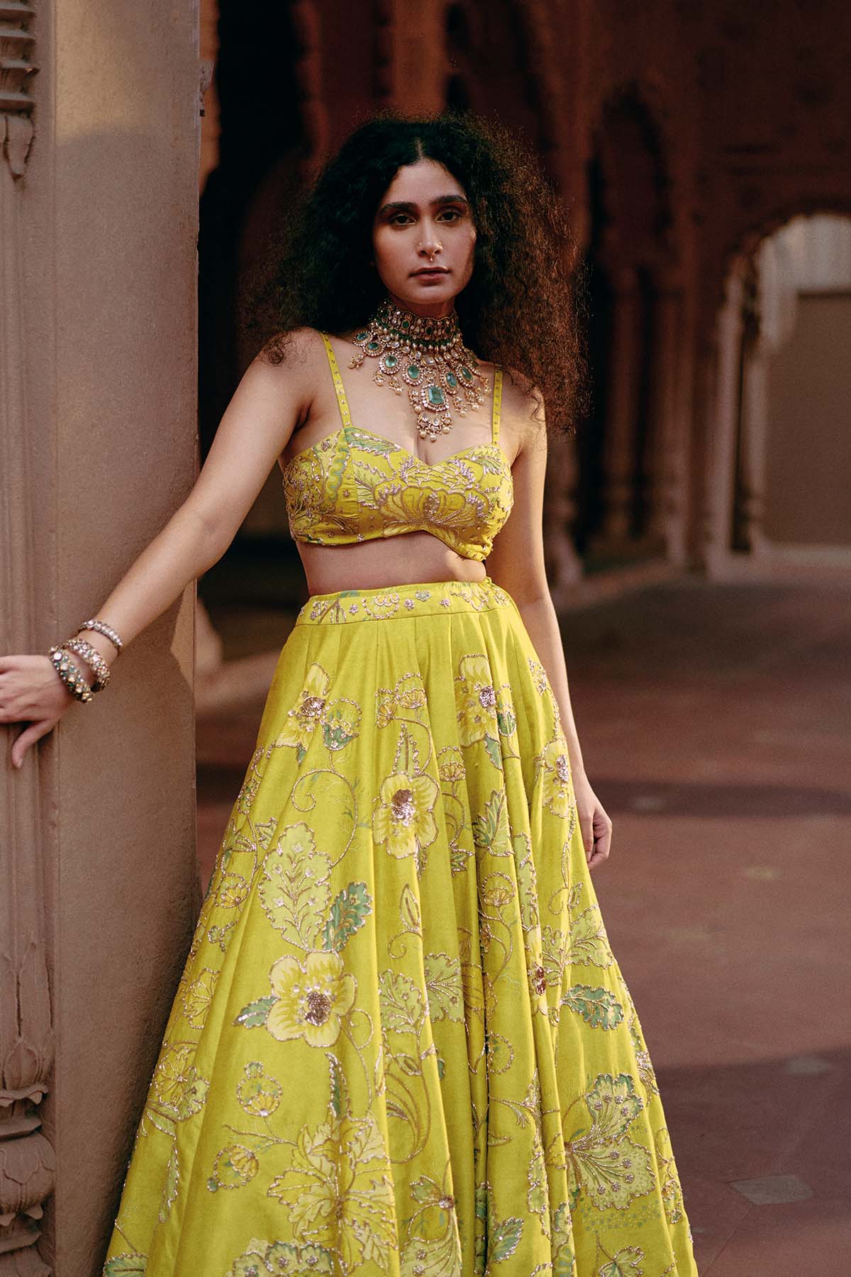 ROSE LEHENGA SET