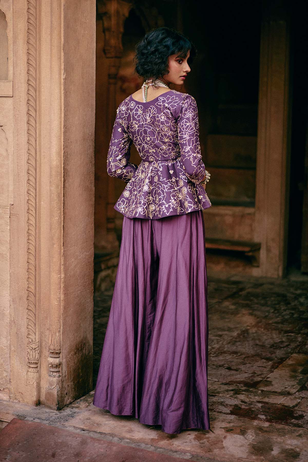 LOUISE PEPLUM SET