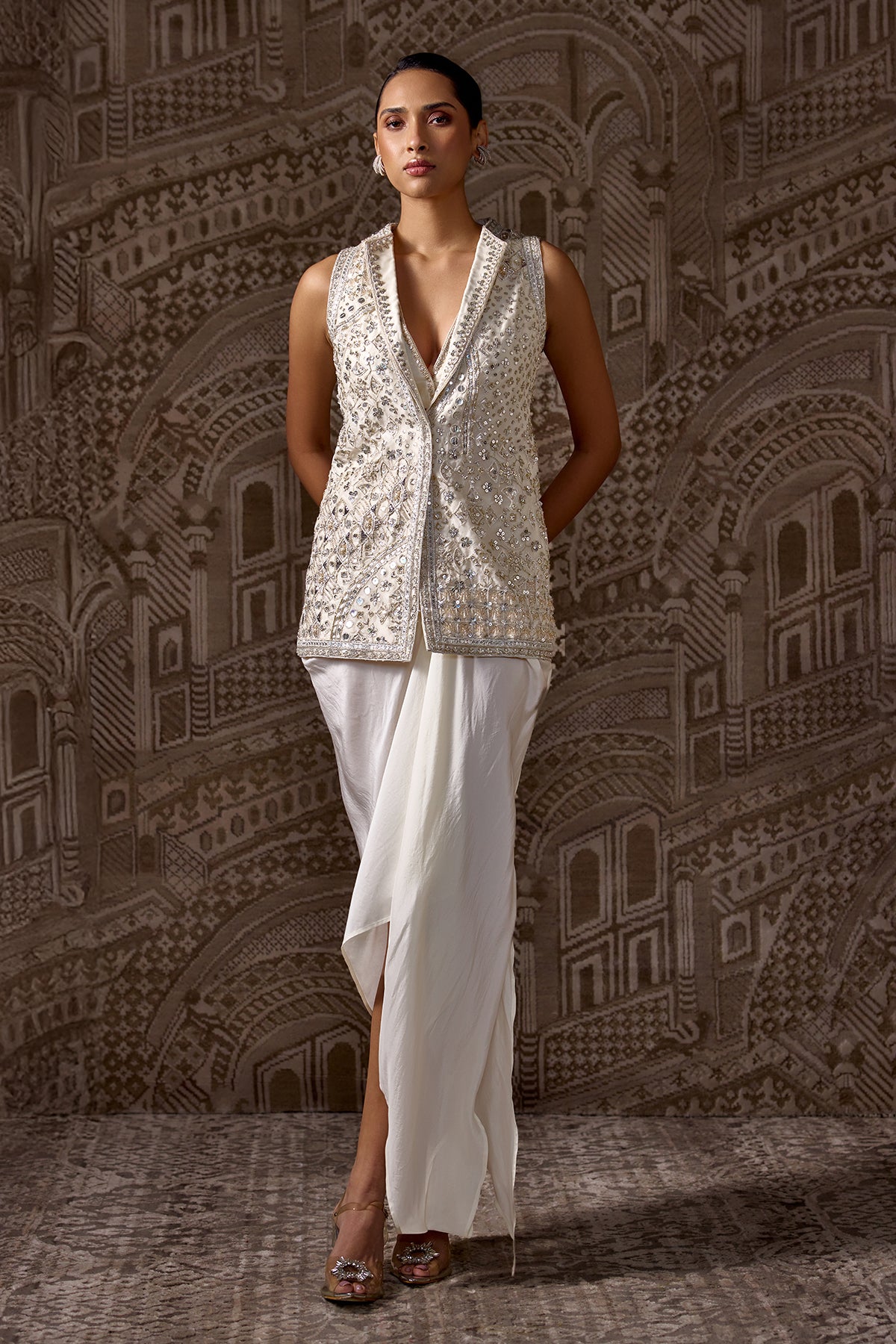 The Vestige Jacket Skirt Set